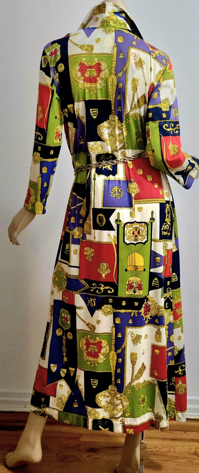 Vtg 60-70s Signed Rare EDUARDO Maxi Coat Dress Stuning OOAK