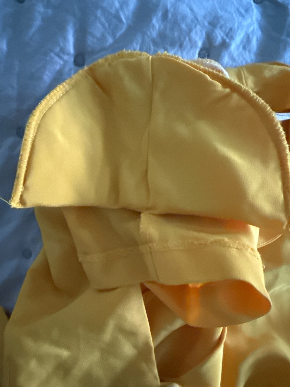 VTG 1980’S RETRO JONI BLAIR YELLOW SHOULDER PADS RAYON MIDI DRESS 8 Medium