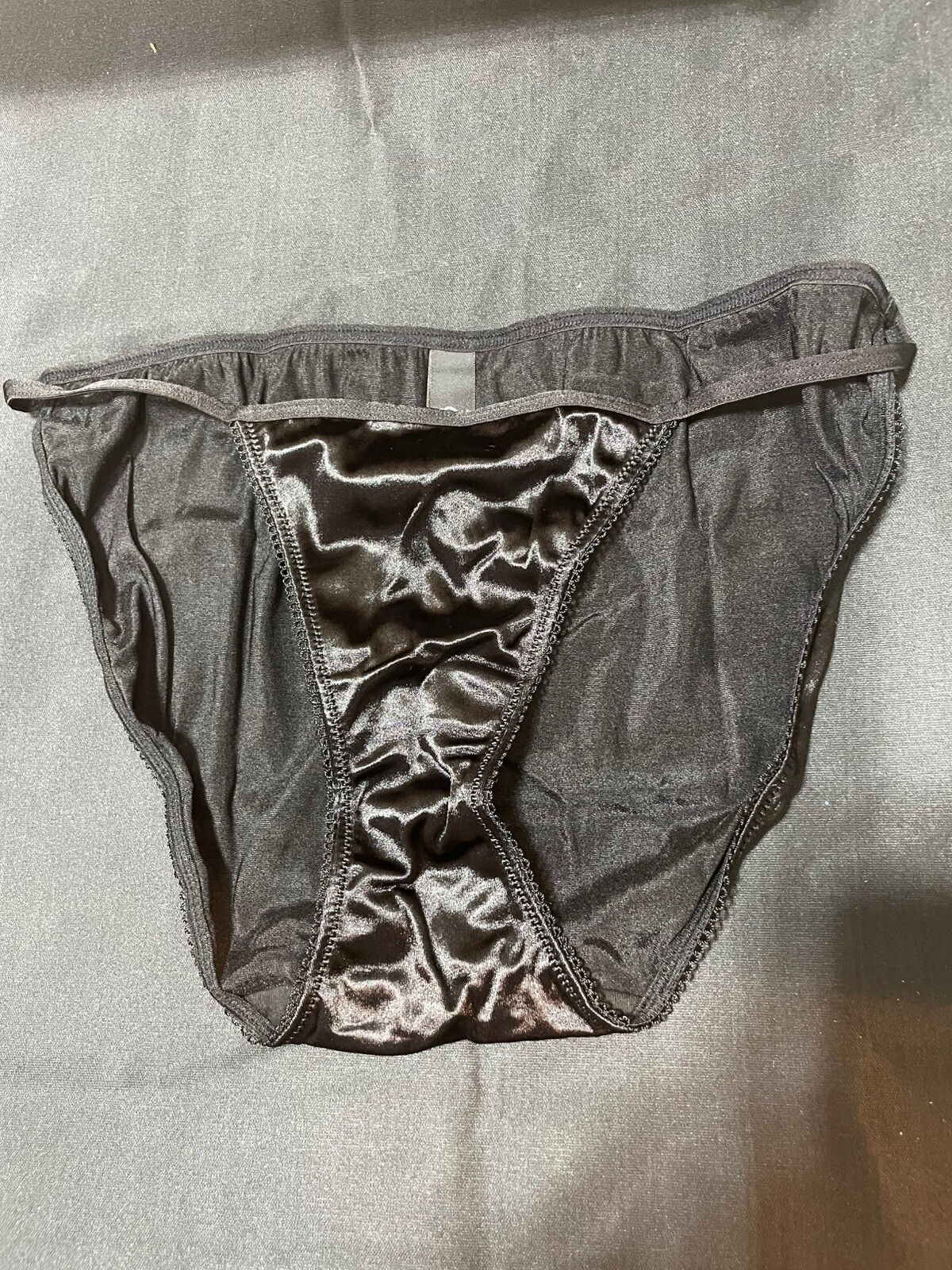 NWOT (7) VINTAGE SMART AND SEXY STRING BIKINI SECOND SKIN SATIN NYLON