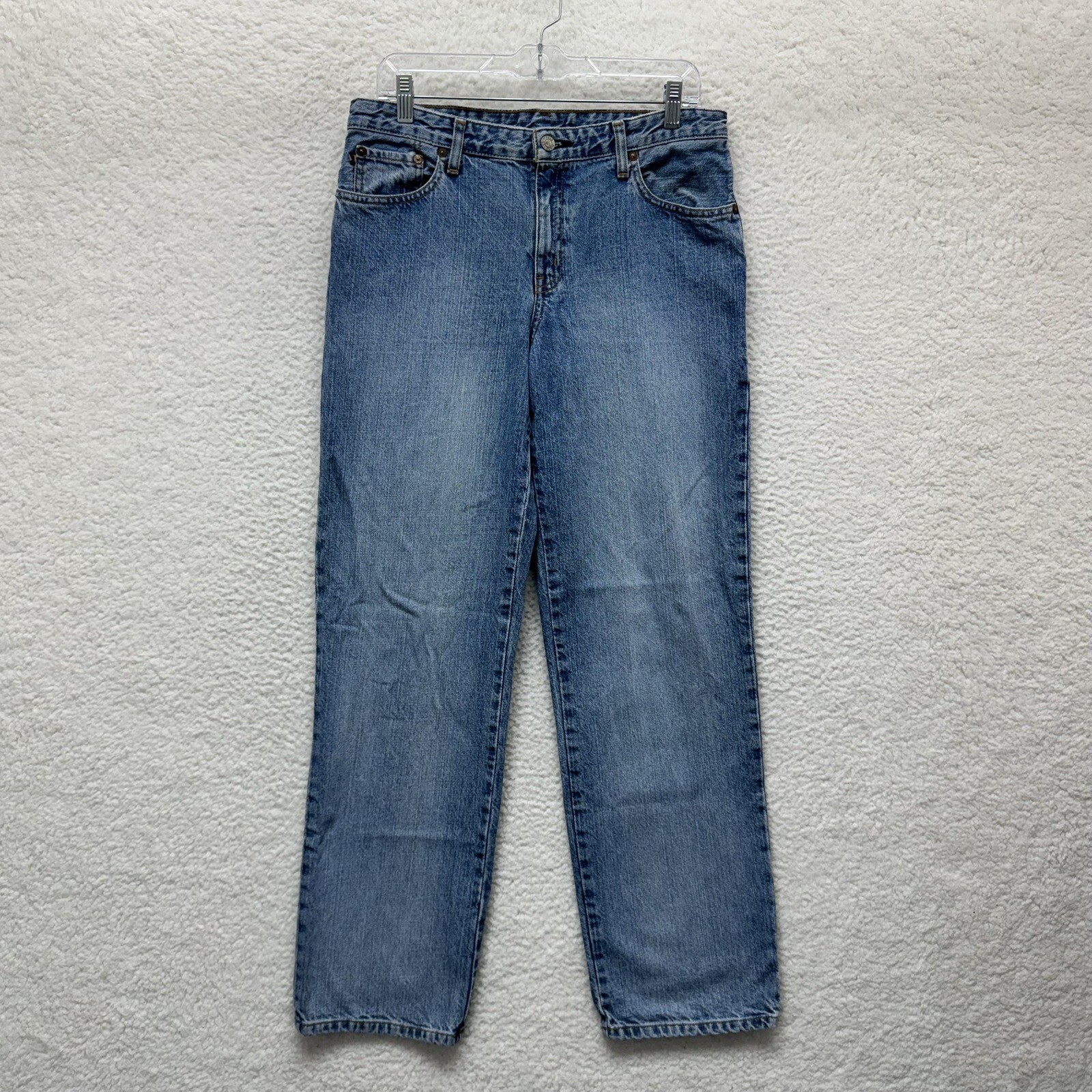 Vintage Polo Ralph Lauren Jeans 12 30 31 Womens Relaxed Straight Leg Mid Rise