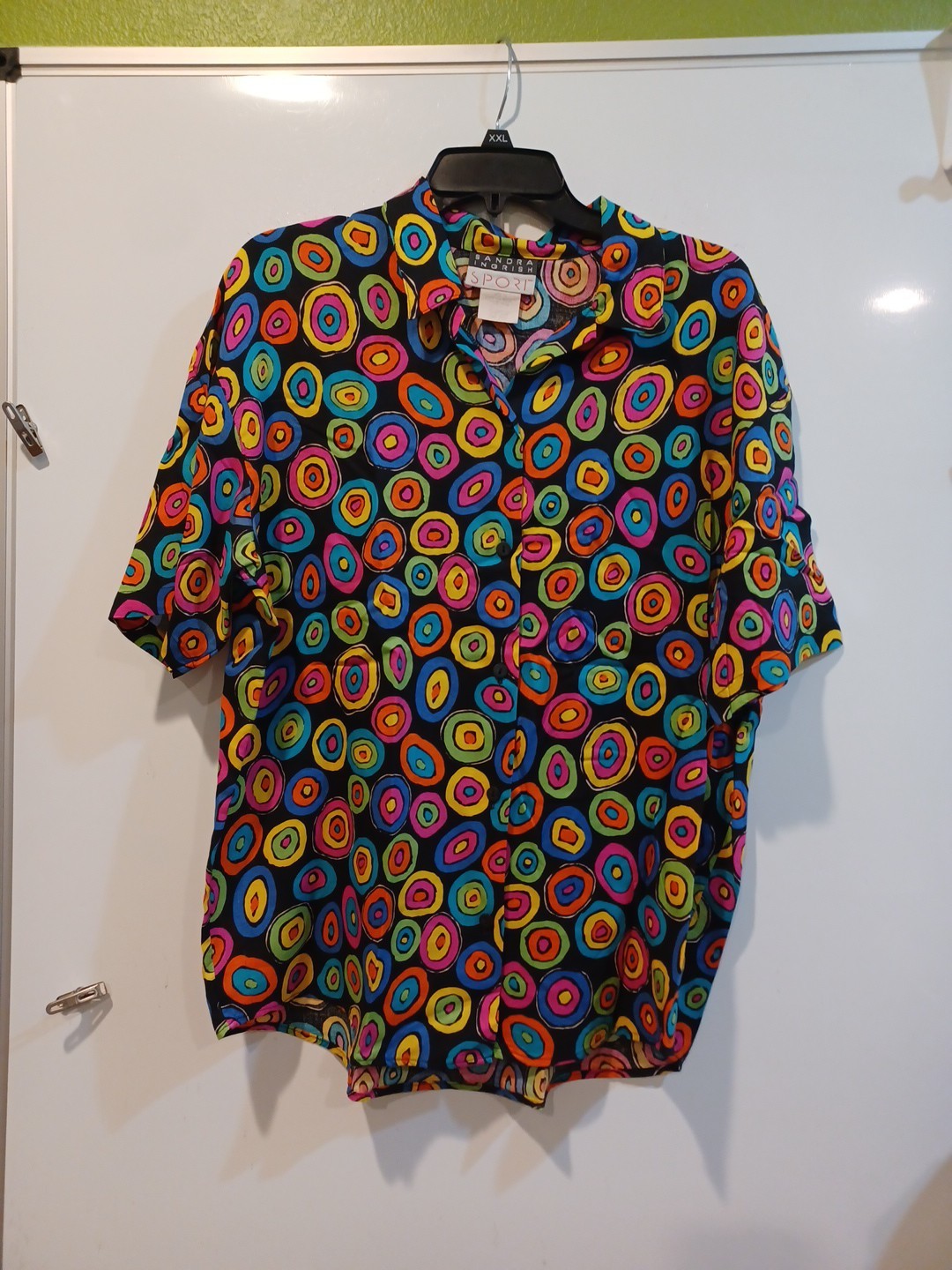 Sandra Ingrish Sport Vtg 80’s Rayon Women’s Lg Hawaiian Shirt