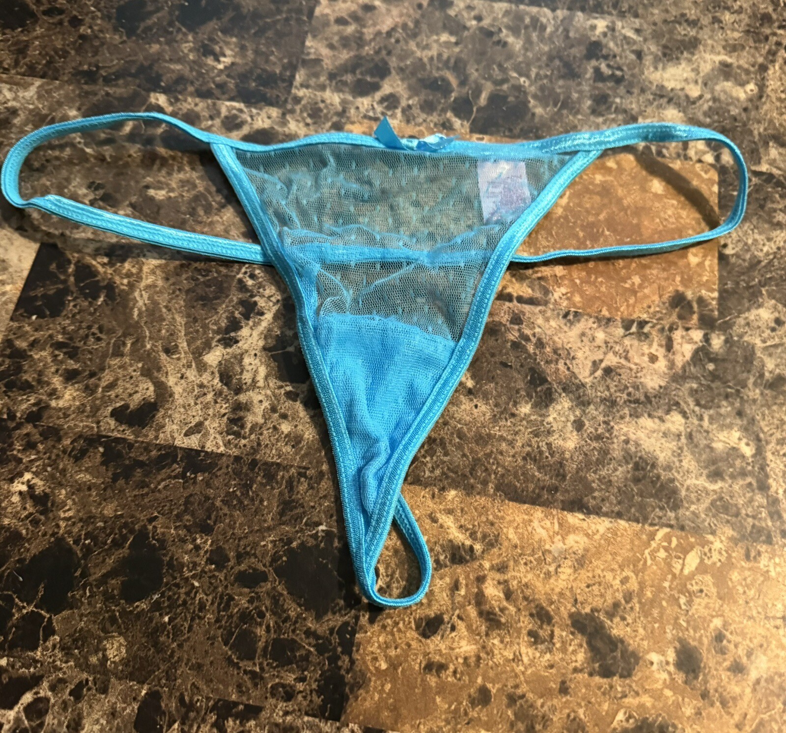 VINTAGE NATIVE INTIMATES SHEER G STRING PANTY! SIZE 6
