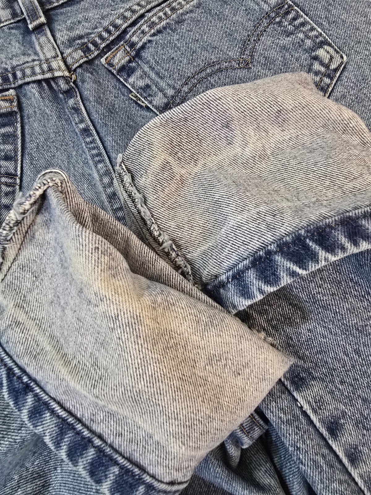 Vintage 90s Levi’s 509 Orange Tab High Waisted Tapered Jeans USA Made 28×31