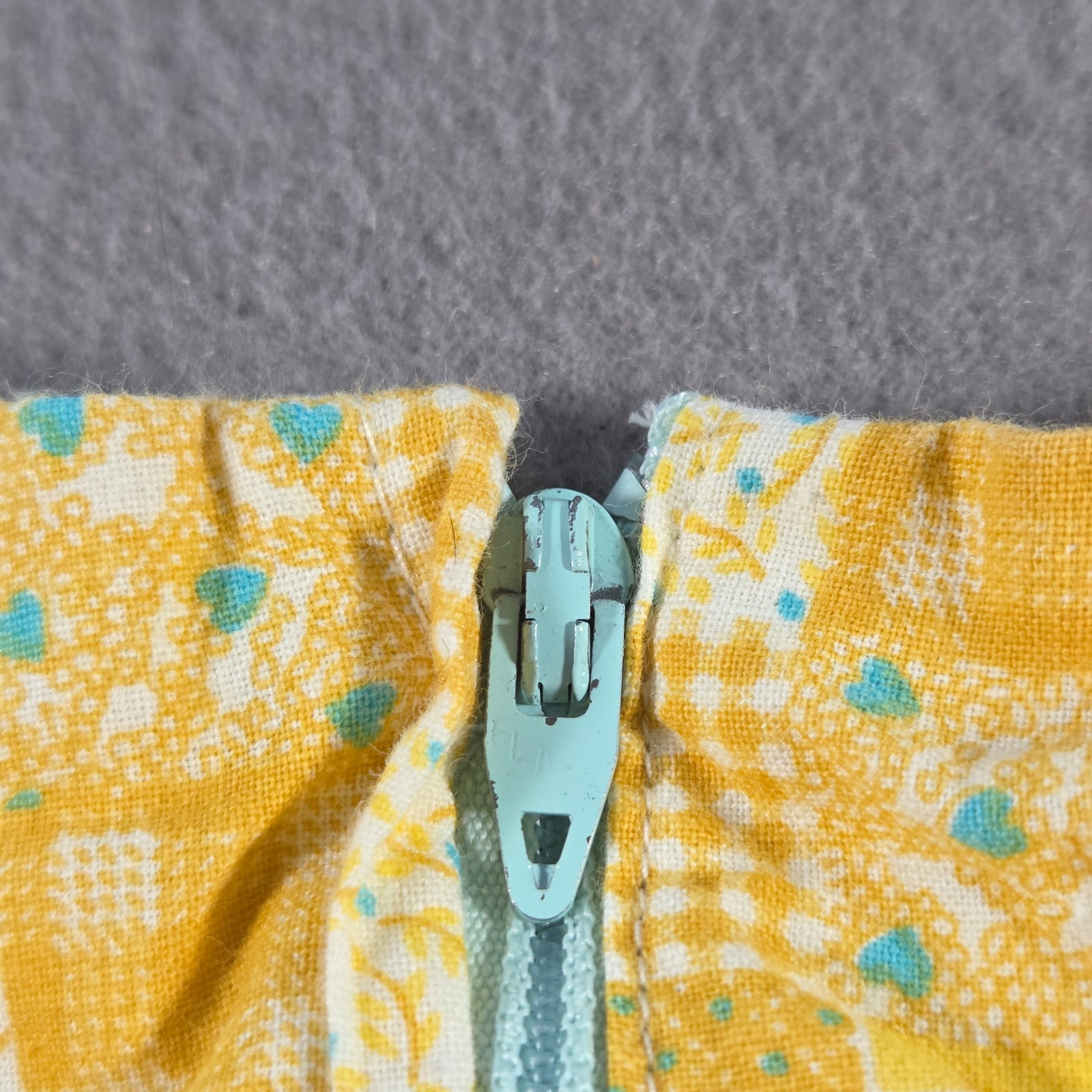 Vintage 60s Dress Womens Small Yellow Plaid House Short Sleeve Midi Mod Cotton