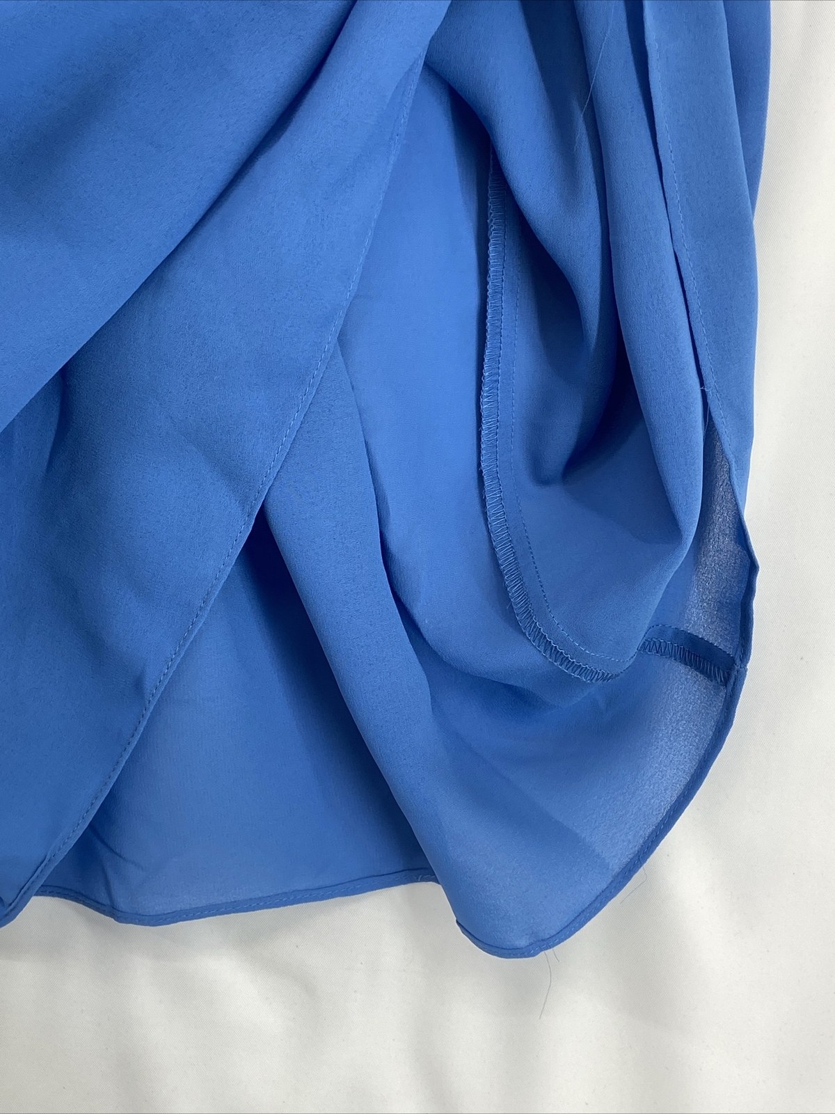 Vintage Melissa Petites Cape Blue Dress Sheer Women’s Size 4 Cocktail Embroider