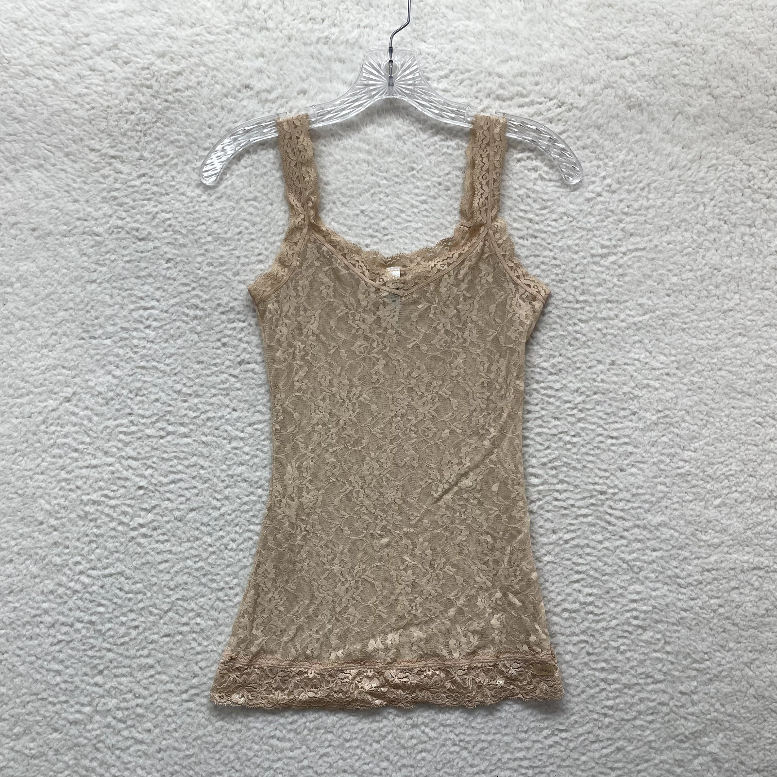 Y2K Vintage DKNY Camisole Top Medium Lace Mesh Boho Fairy Grunge Whimsigoth