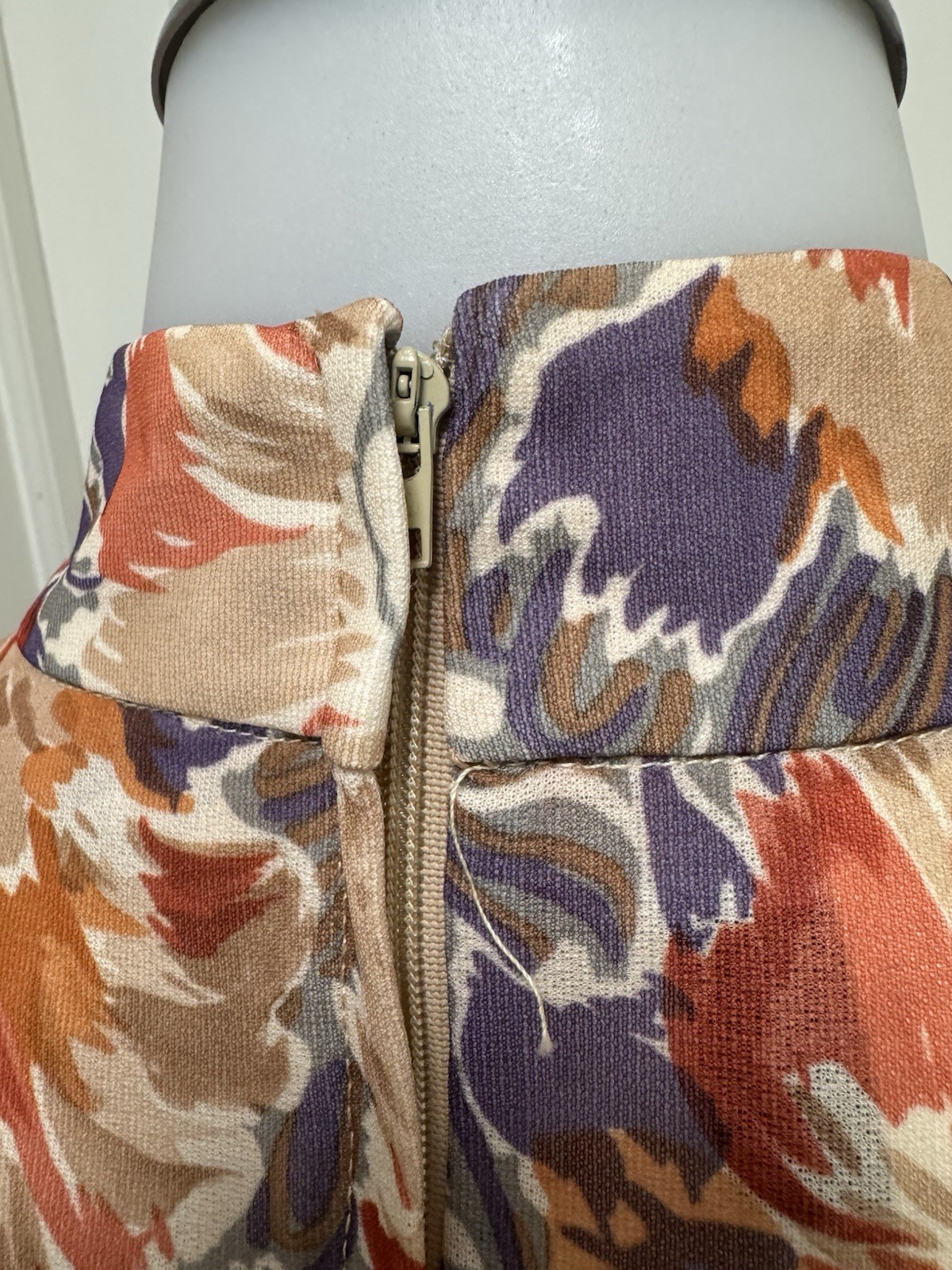 Vintage 70s Bleeker Street Jonathan Logan Floral Maxi Dress ILGWU Union Made 10
