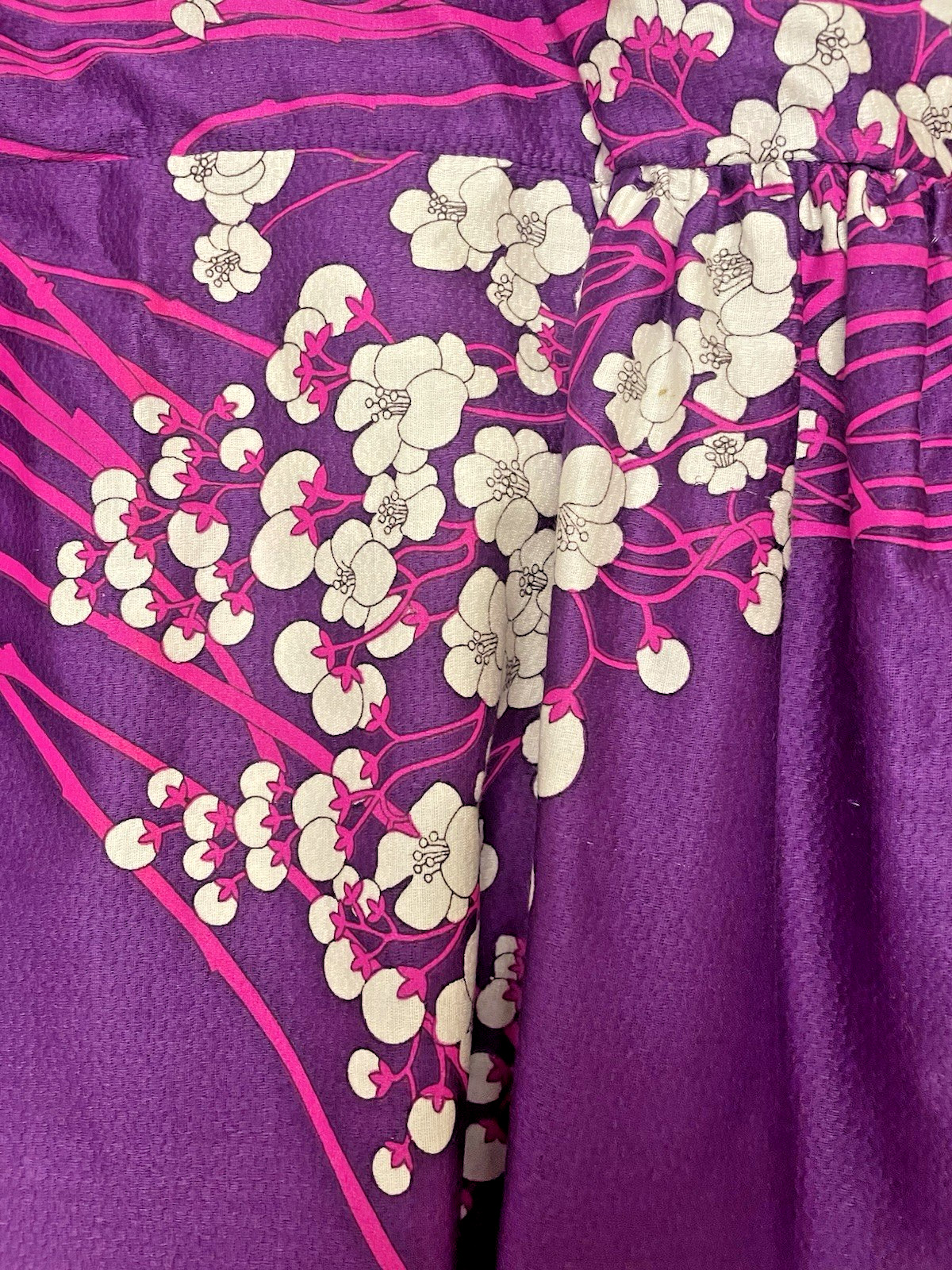 Lilli Diamond Size Medium 8-10 Cherry Blossoms Purple Maxi Hippie Boho Dress