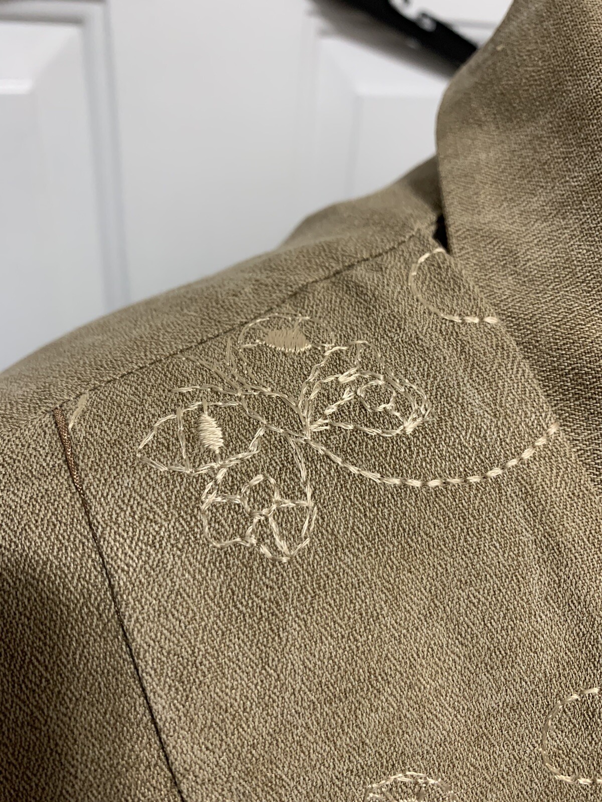 Vintage Brown K Studio Dress W/Attached tie Vest, Shell & Carved Buttons, Sz 14