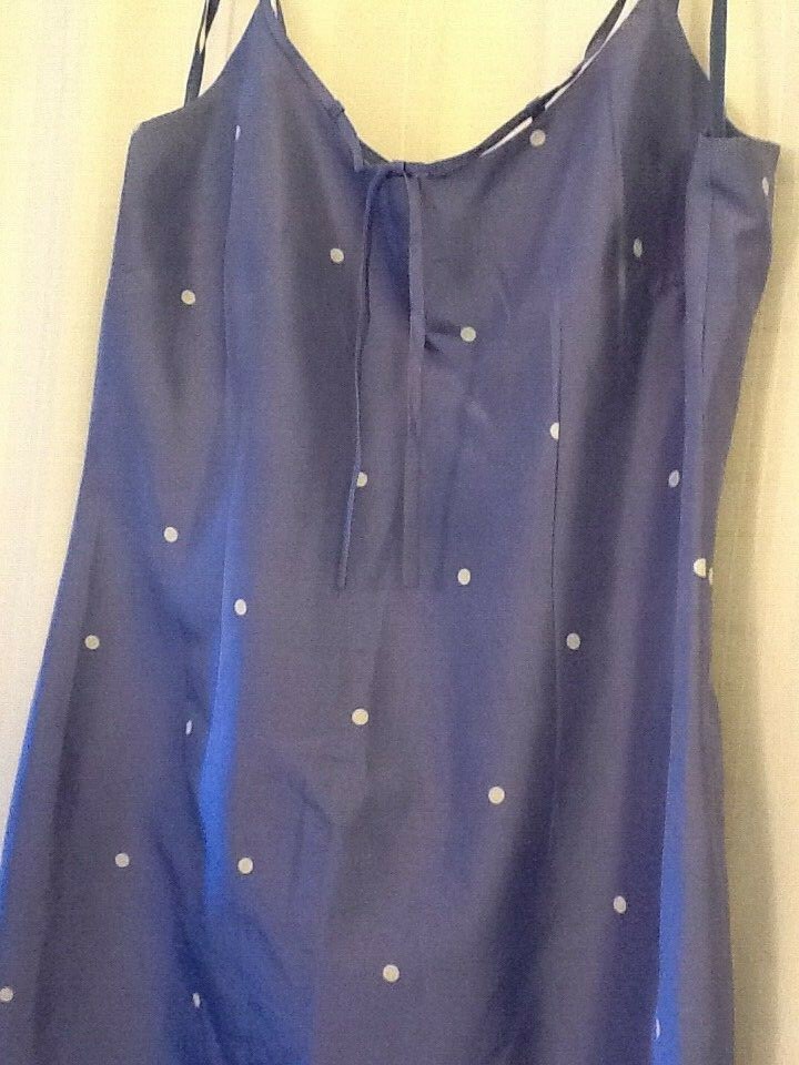 Vintage 1970’s Liz Clairborne New York Size 12 Acetate Lavender Polka Dot Dress