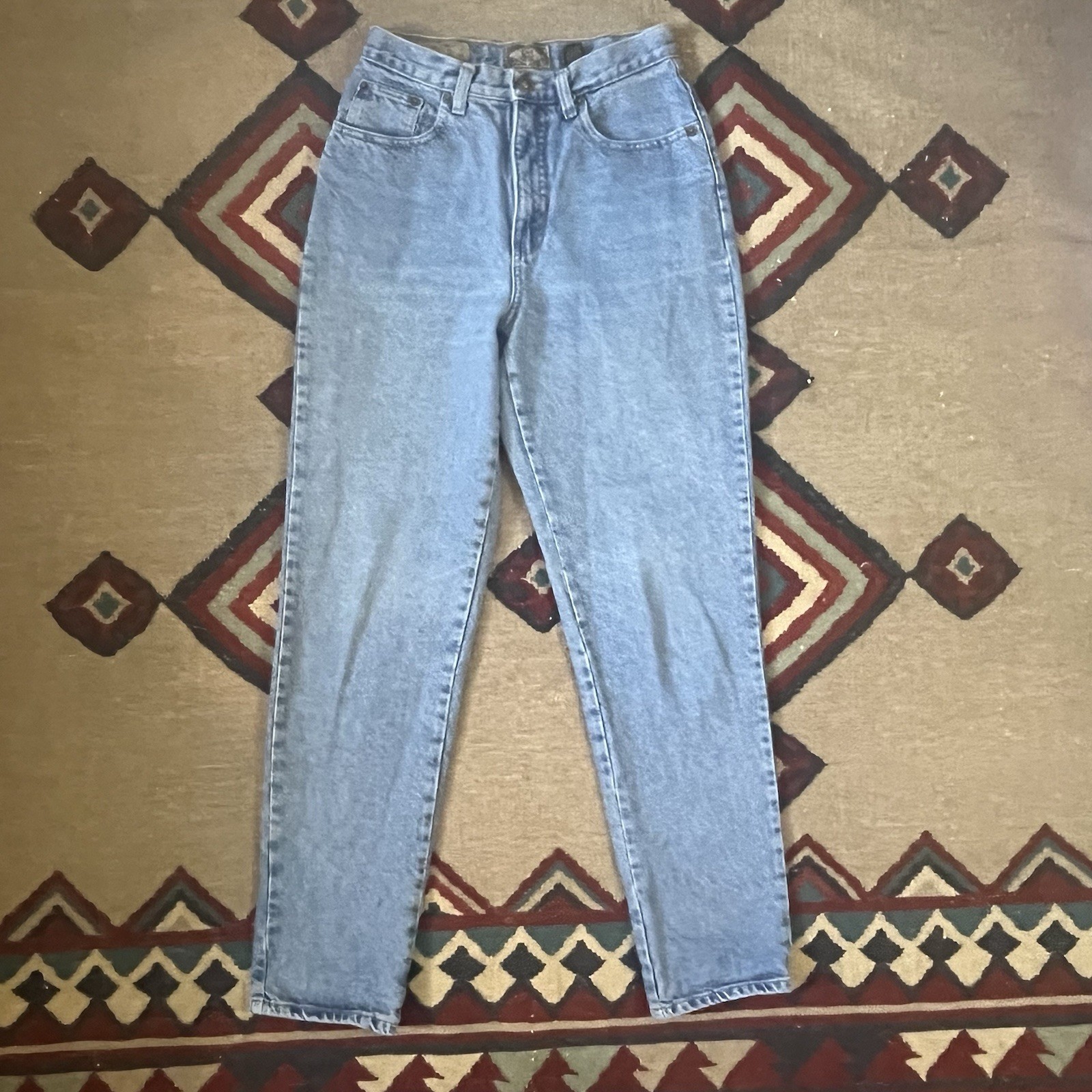 Vintage 90s Express Jeans Womens Size 9/10 USA Made 27×30 Mom Blue Tapered