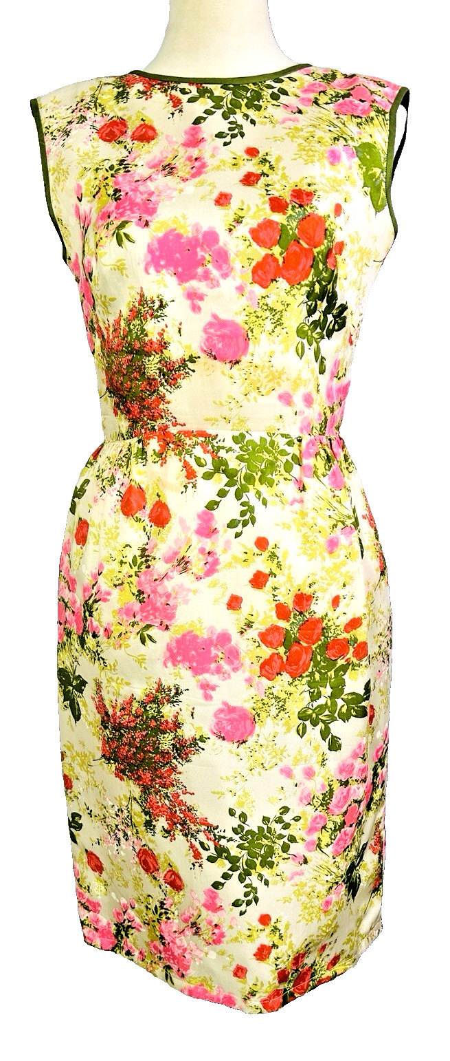 Vintage 1950’s Sophisticates Original Beautiful Floral Wiggle Dress