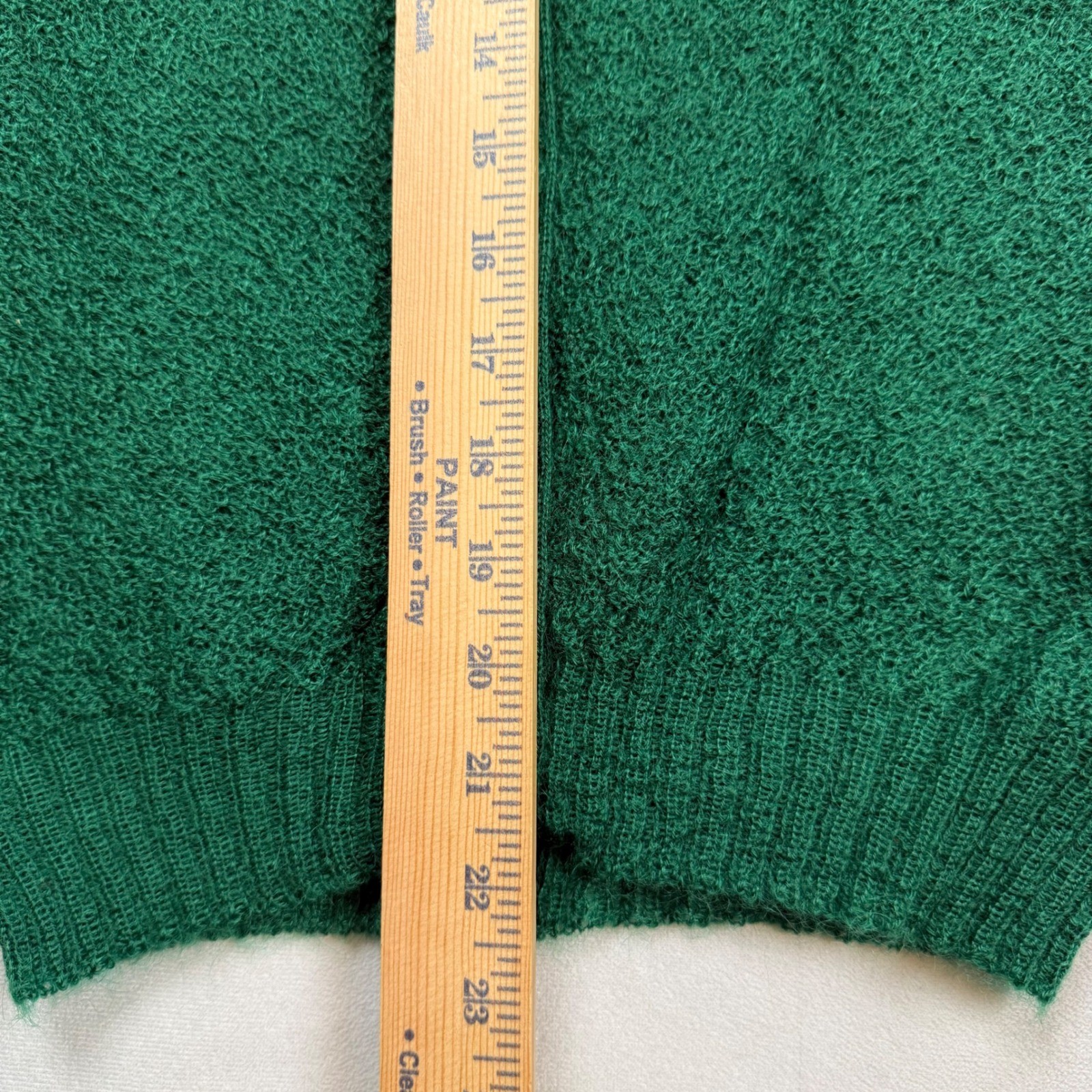 Bobbie Brooks Vintage Mohair Wool Blend Cardigan Sweater Green Made in USA Med