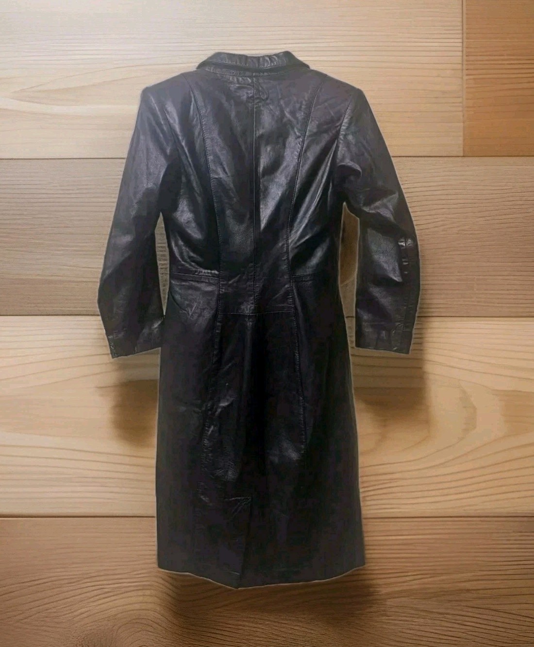 Rafaell Los Angeles Prego Vintage Leather Dress Coat Size 9/10