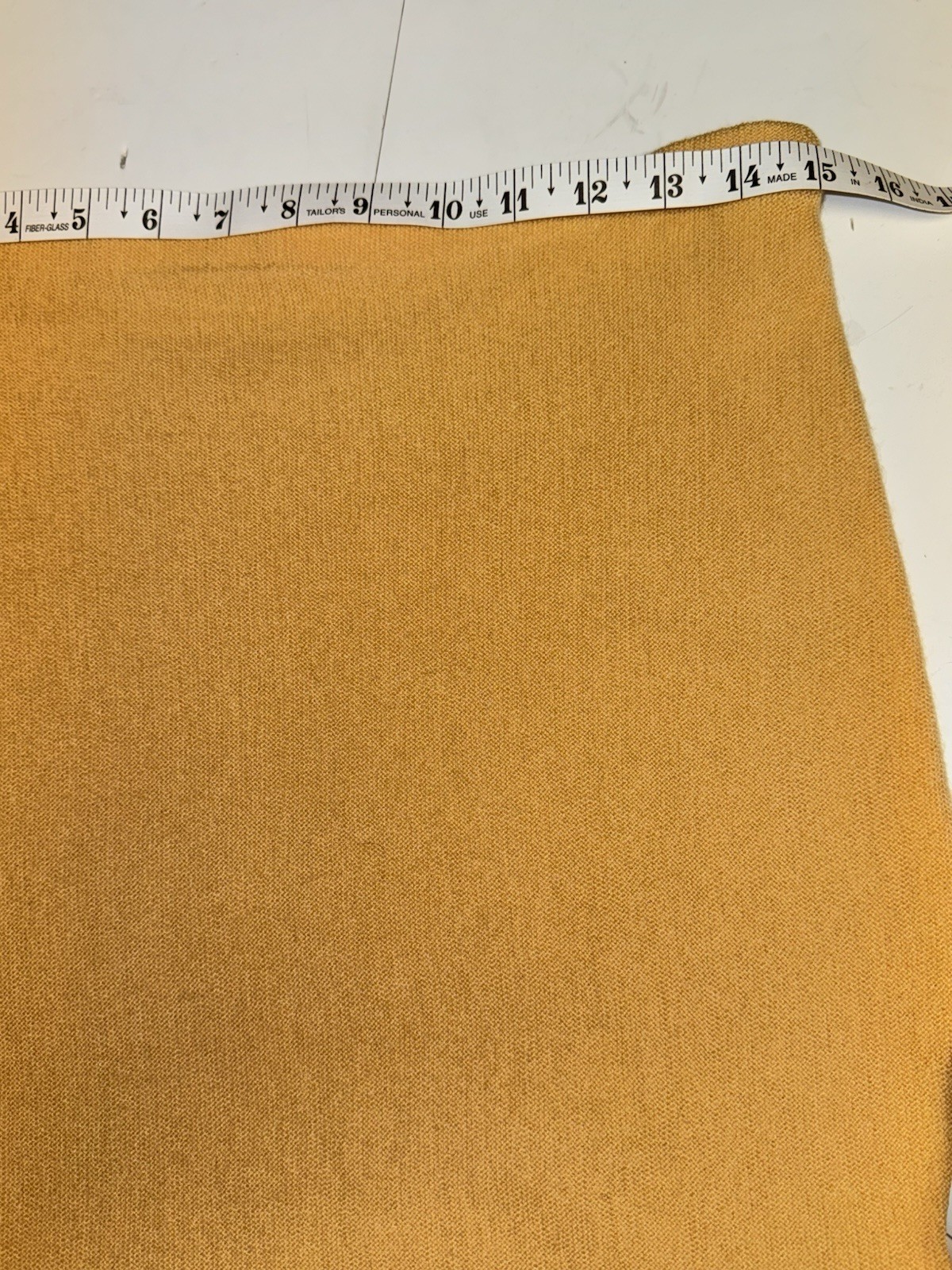 Vintage 60s Mod Knit Skirt Suit Set Mustard Yellow Wool Mohair Glasgo S