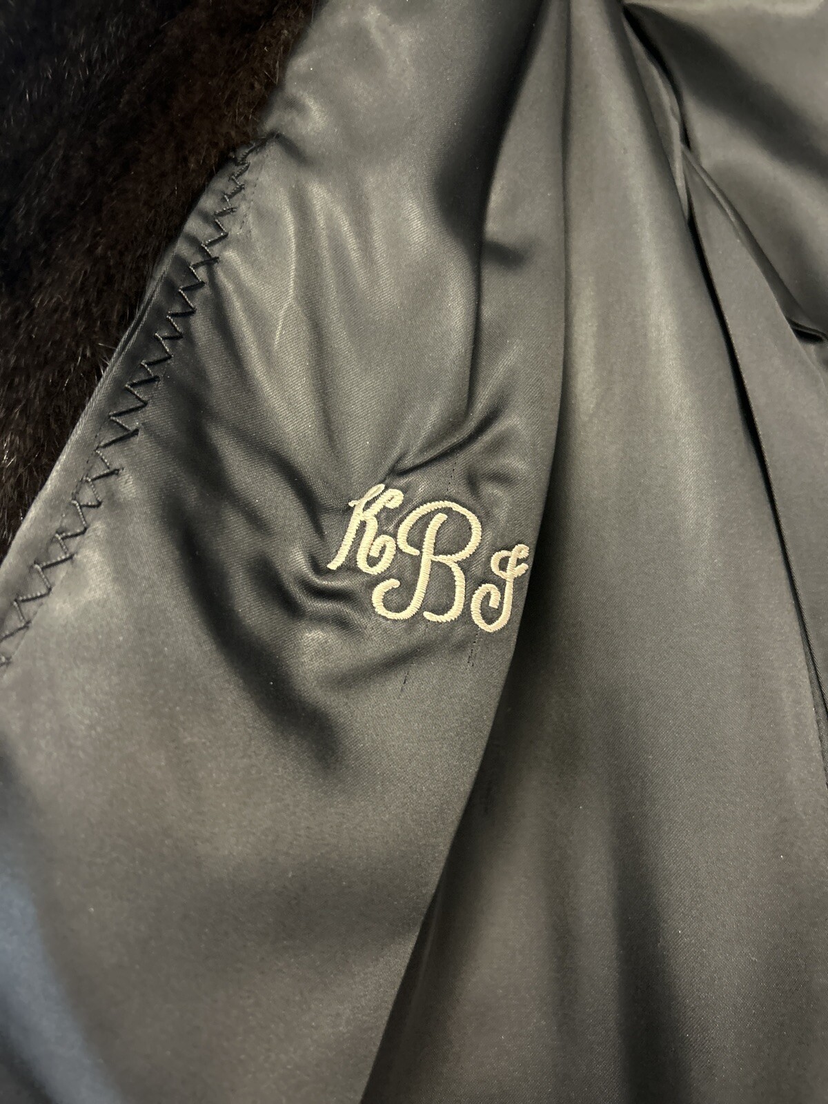 JOSEPH PALANKER & SONS 46” LONG Natural Dark Brown/black Mink Coat Size M/L -106