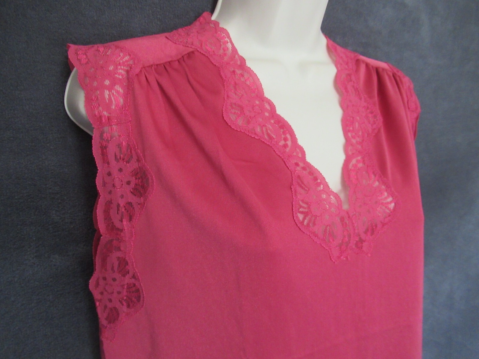 Vintage Triumph Mauve Pink Fascination Swing Lace Trim Top Shorts Lingerie Set M