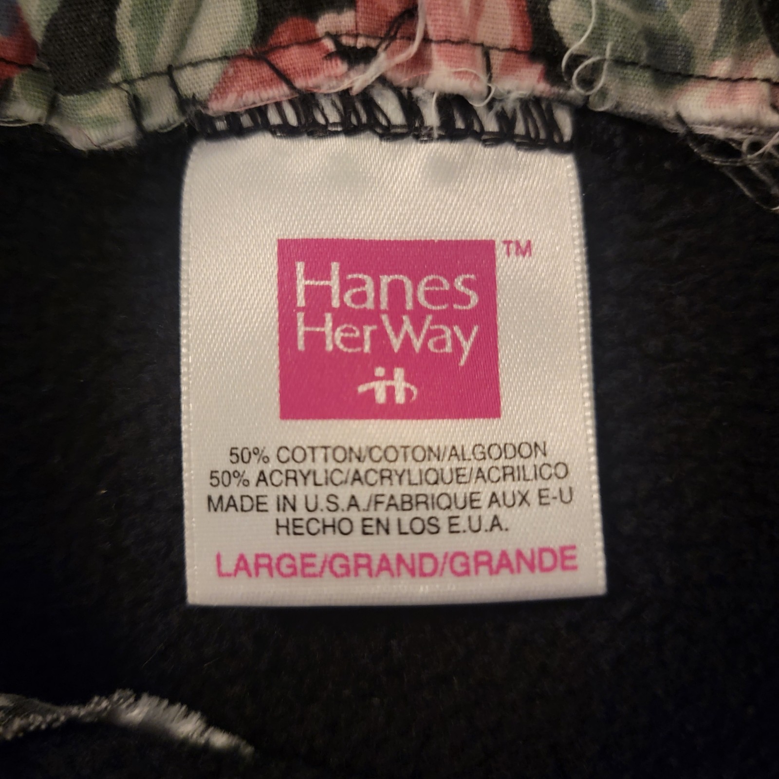 Hanes Vintage 80s Quilt Block Sweatshirt With Mathcing Collar