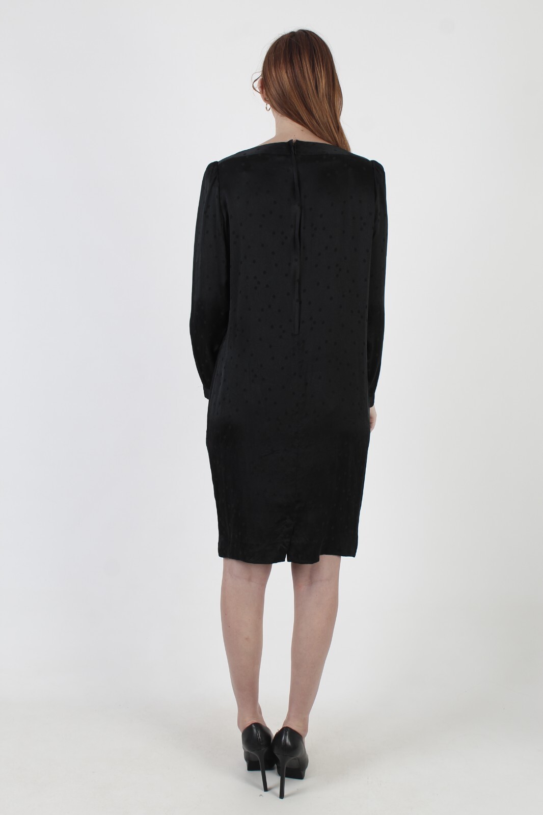 Vtg 80s Designer Umi Collections Anne Cummins Dress Silk Cage Avant Garde Party