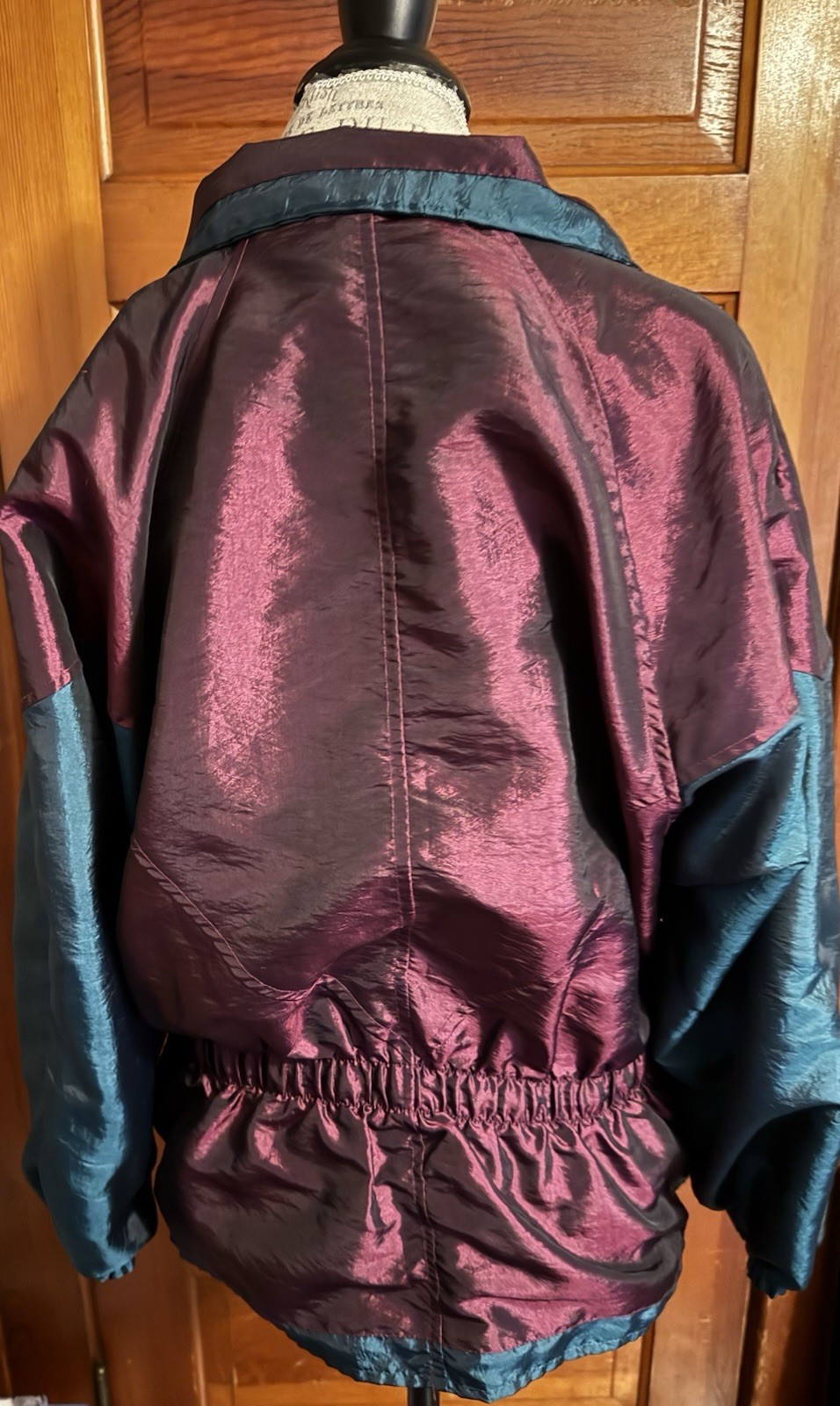 VINTAGE 90’s Amanda Smith Metallic Purple Lined Unisex Track Suit Petite Medium