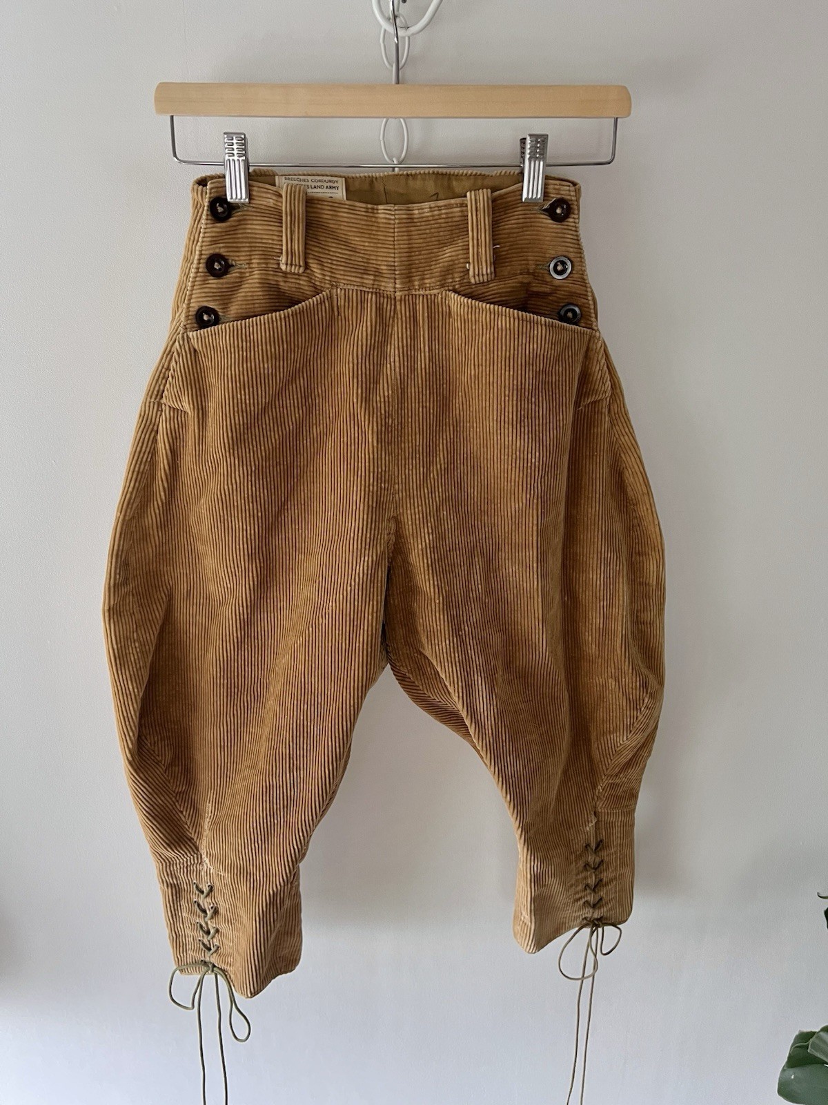 40s WWII British Women’s Land Army Corduroy Breeches WLA 1945 XS w. 24-26
