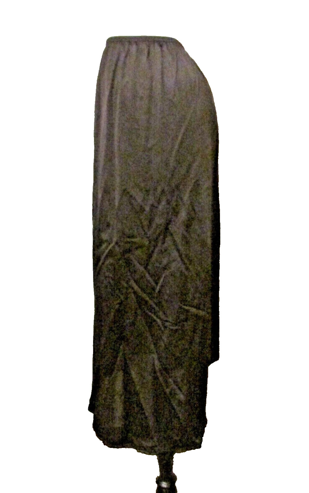 Vassarette 11-122 Black Silky Nylon Lace Trim 32″ Half Slip Petticoat M USA made