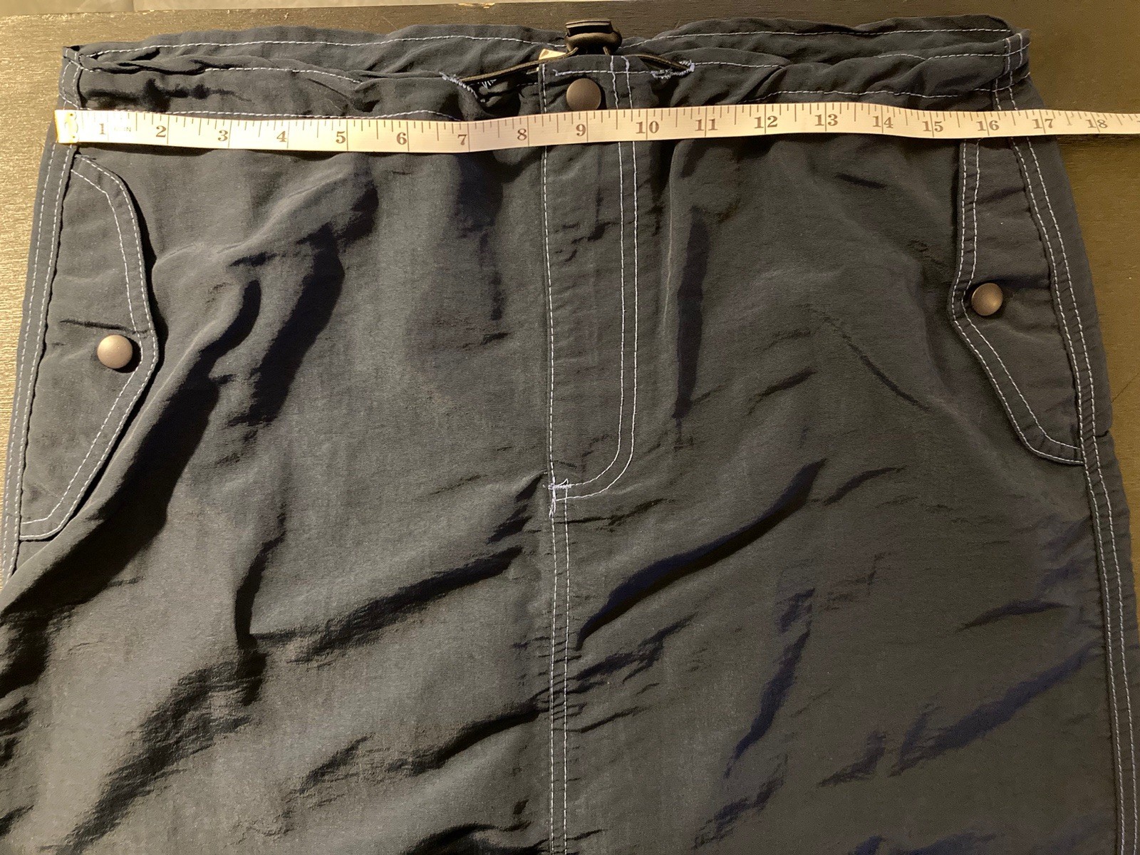 Vtg 90’s Y2K Tagrag Parachute Dragon Grunge Streetwear Skirt Med Navy Blue RARE