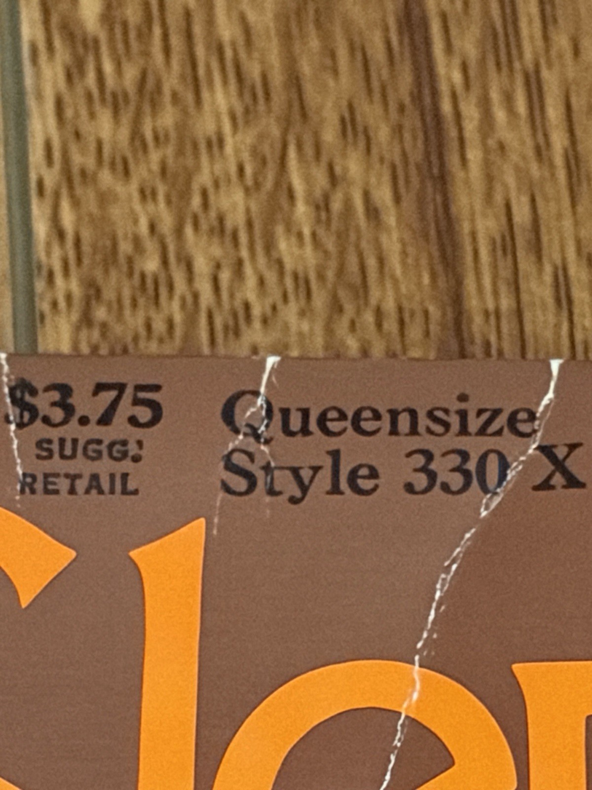 Vintage Hanes Slenderalls Underalls Pantyhose Queen 330-X Beige NOS USA
