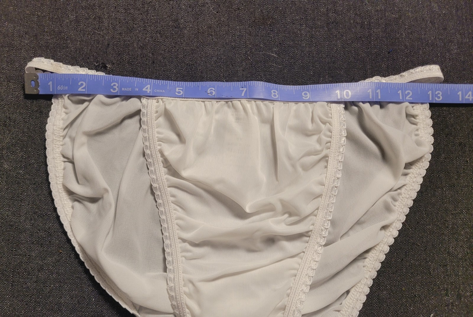 Vintage 90s Y2K Deadstock Lingerie Set Babydoll Mini White Volup XL/1X Sequin