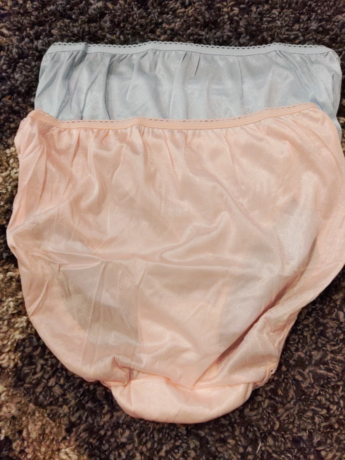 NEW! 2 Pair Vintage Trend Basics Nylon High Cut Briefs Panties Size 8 Silky Soft