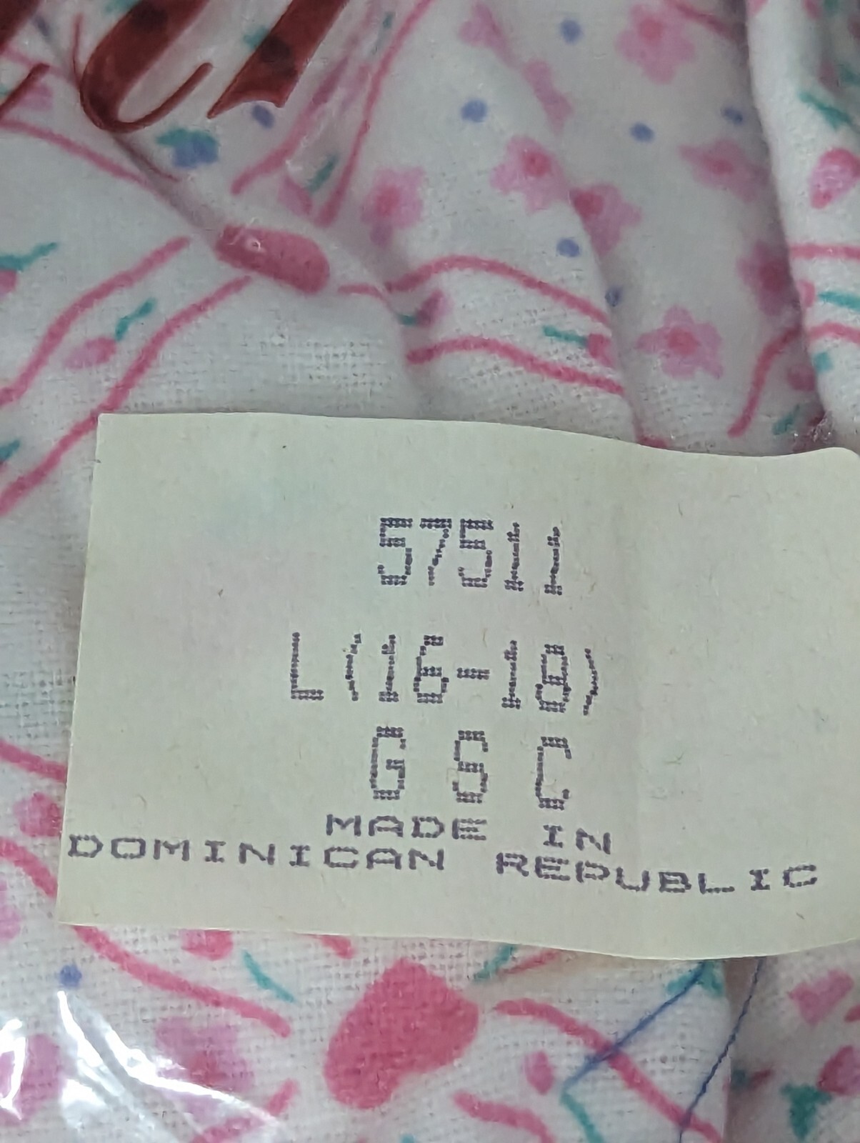 Vintage Village Fair Flannel Nightgown Womans L(16-18) Lace Hearts Flowers NOS
