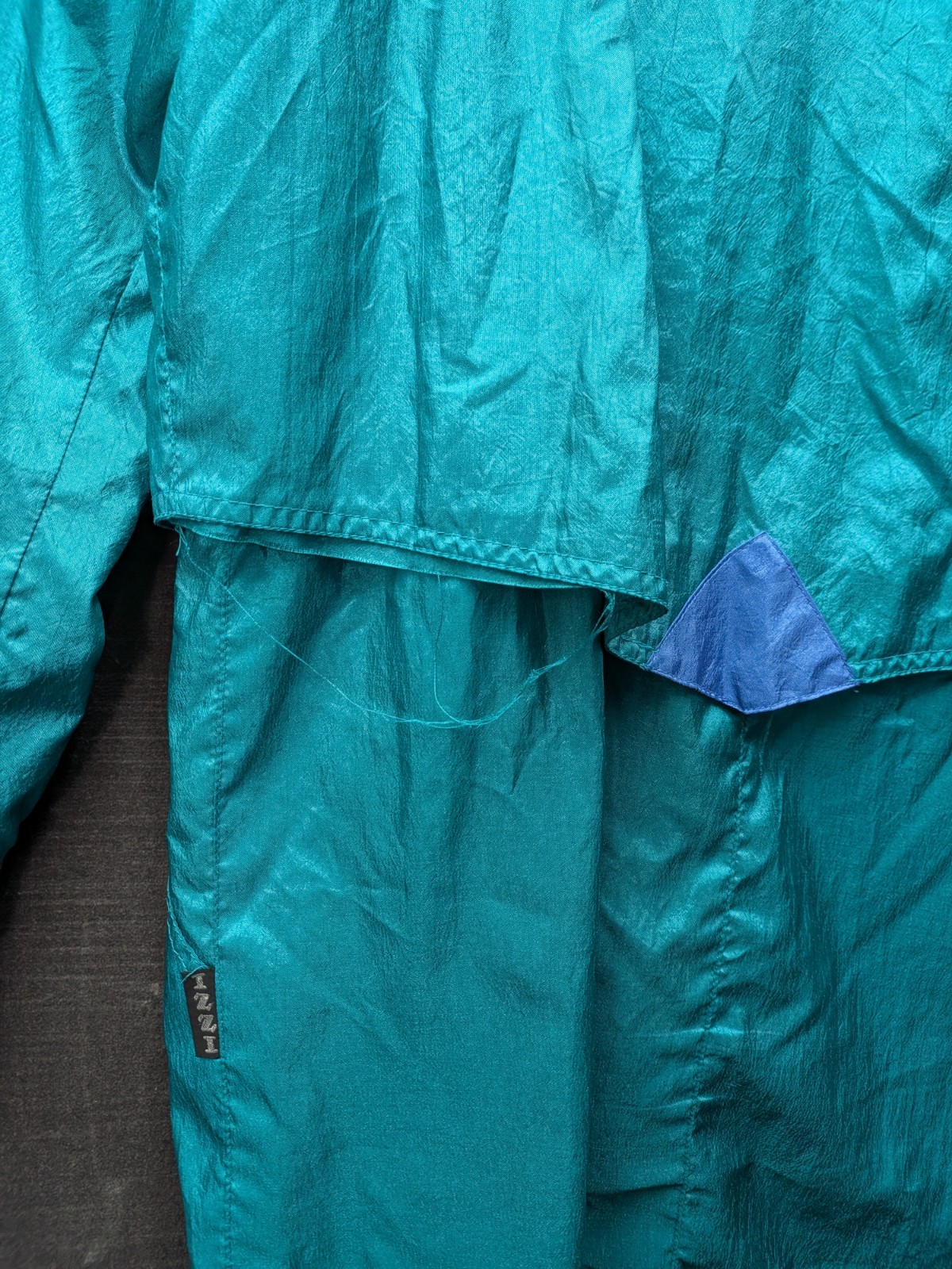 Vintage Innovations By Izzi Teal/Blue Softshell Windbreaker GrannyCore Grandma