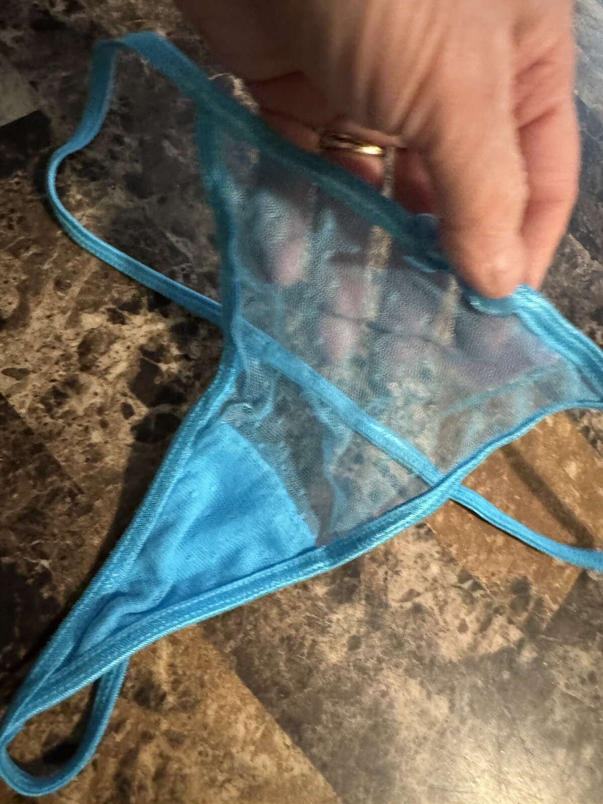 VINTAGE NATIVE INTIMATES SHEER G STRING PANTY! SIZE 6