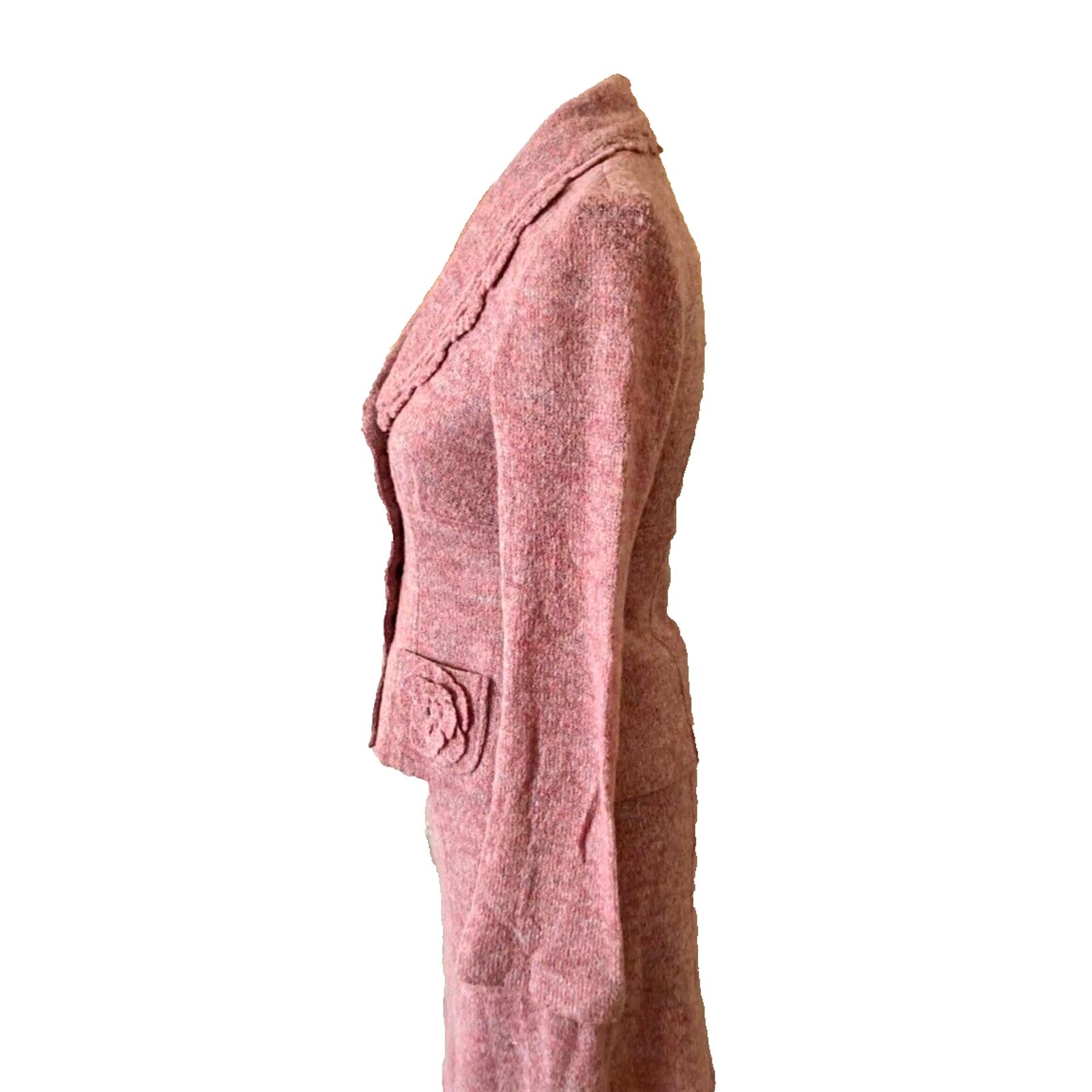Vintage Y2K Nanette Lepore Knit Suit, Never Worn Sz. Small, Dusty Pink