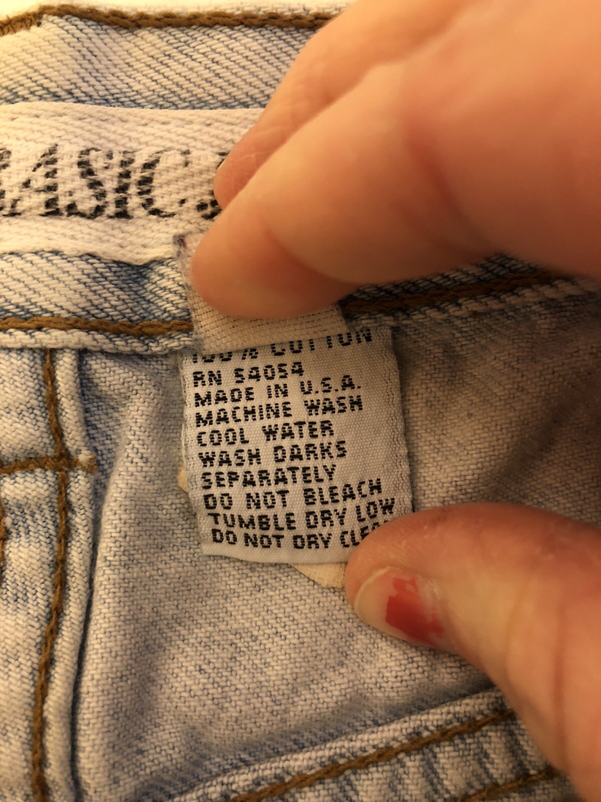Vintage USA Bugle Boy Basic Jeans High Waisted 32M Unisex? Grunge Stains 29”?