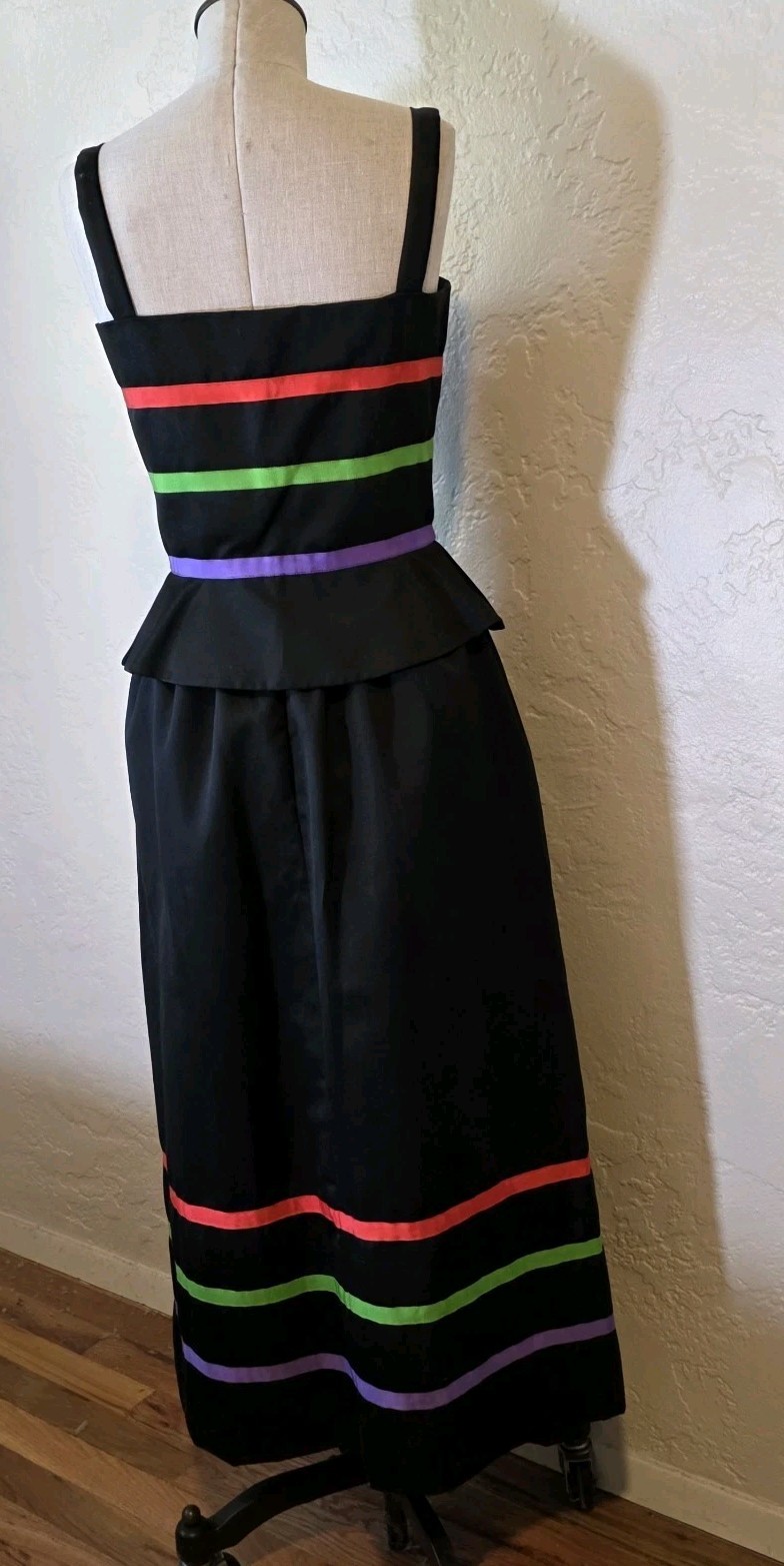 S RARE Vintage Anthony Muto American Designer 2 PC Vintage Skirt Set Beautiful