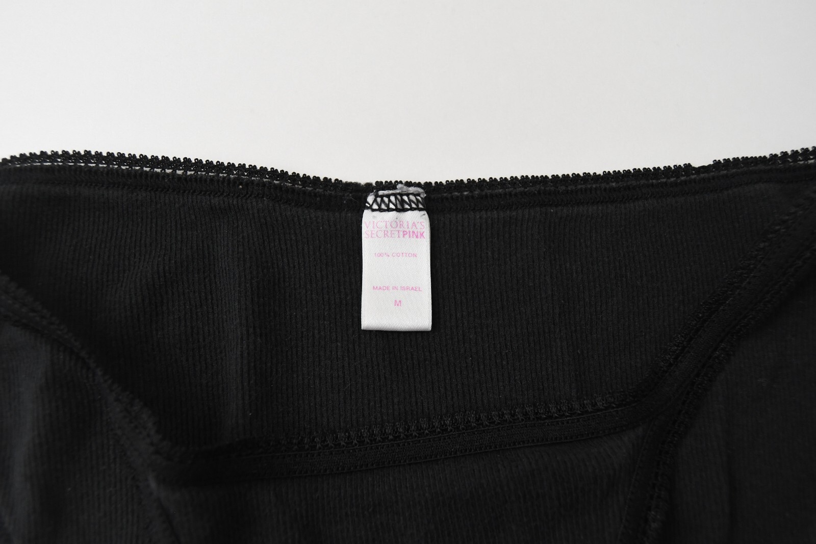 VTG Victoria’s Secret PINK 2002 Ribbed Cotton String Bikini Panty MEDIUM
