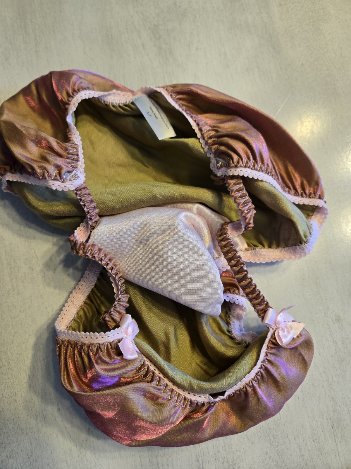 Anias Poison Mens satin string bikini panties