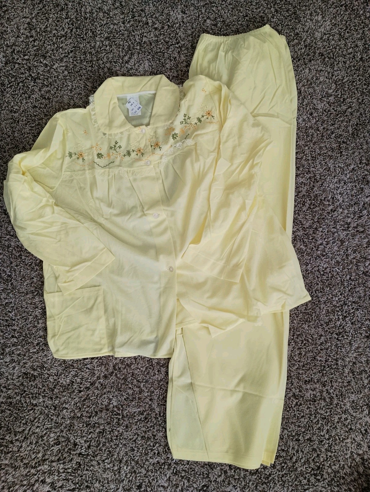NWT 1950’s/60’s Philmaid Acetate Nylon Sleep Set Shirt Pants Size 40 Vintage