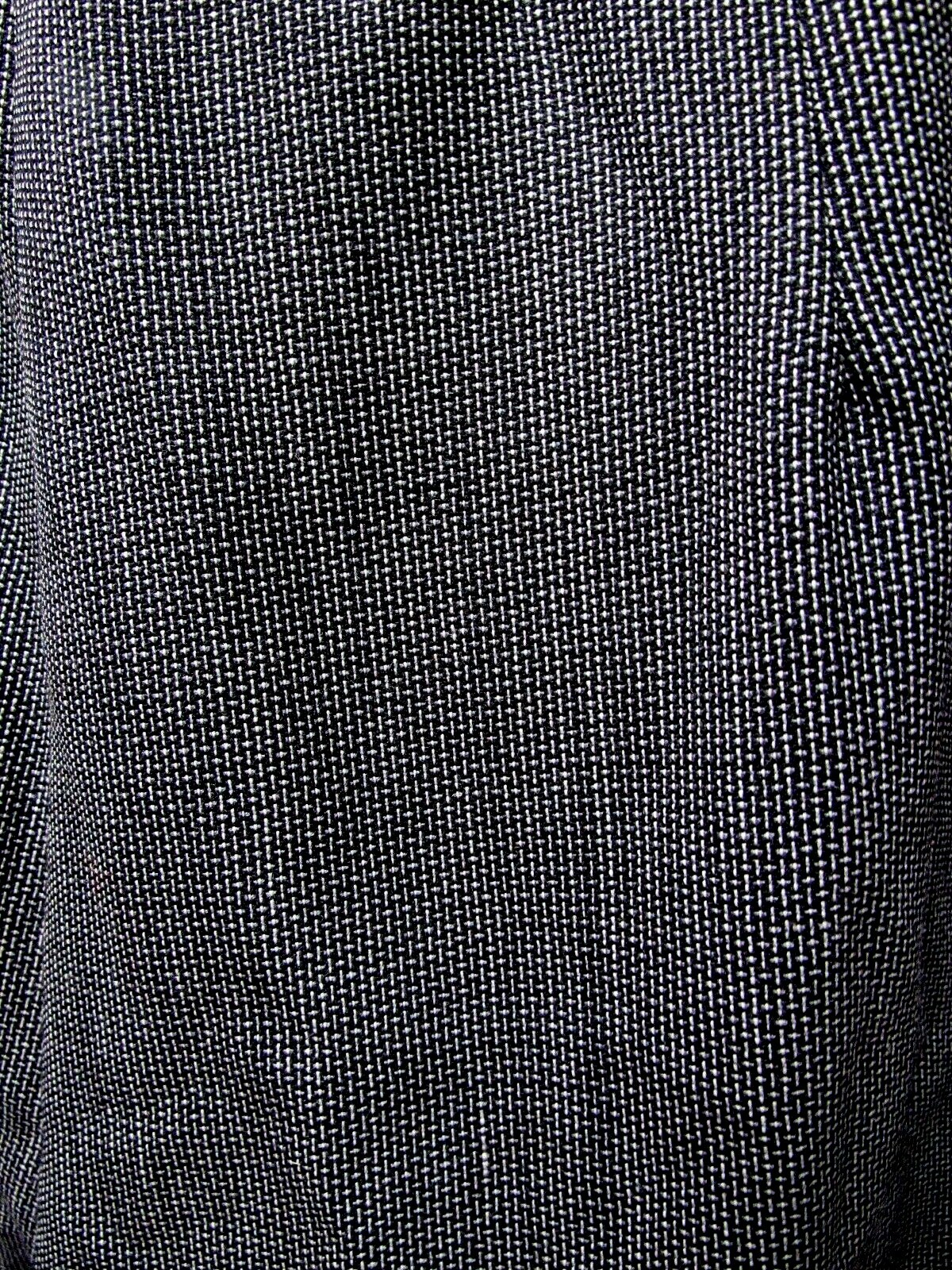 VTG PENDLETON Wool Pants Career Pleated Lined 33 1/2 x 28 1/2 Black White L EUC