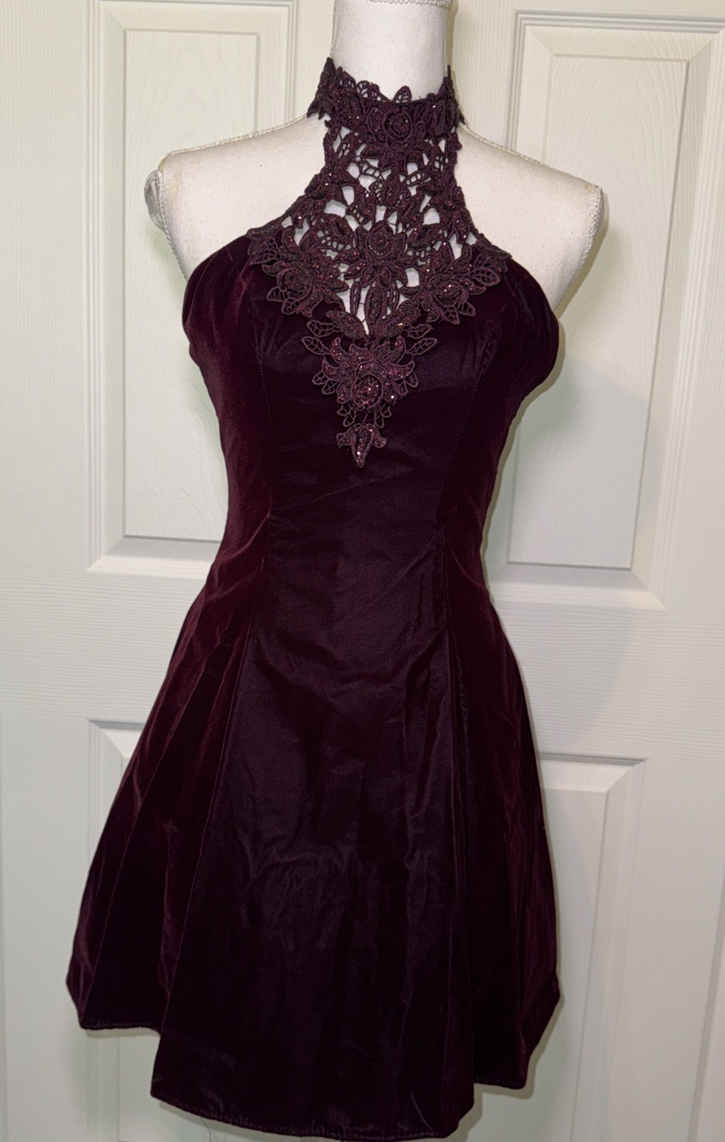 Zum Zum Vintage 80s Women’s Dress Size 5 Purple Prom Party Cocktail sparkle