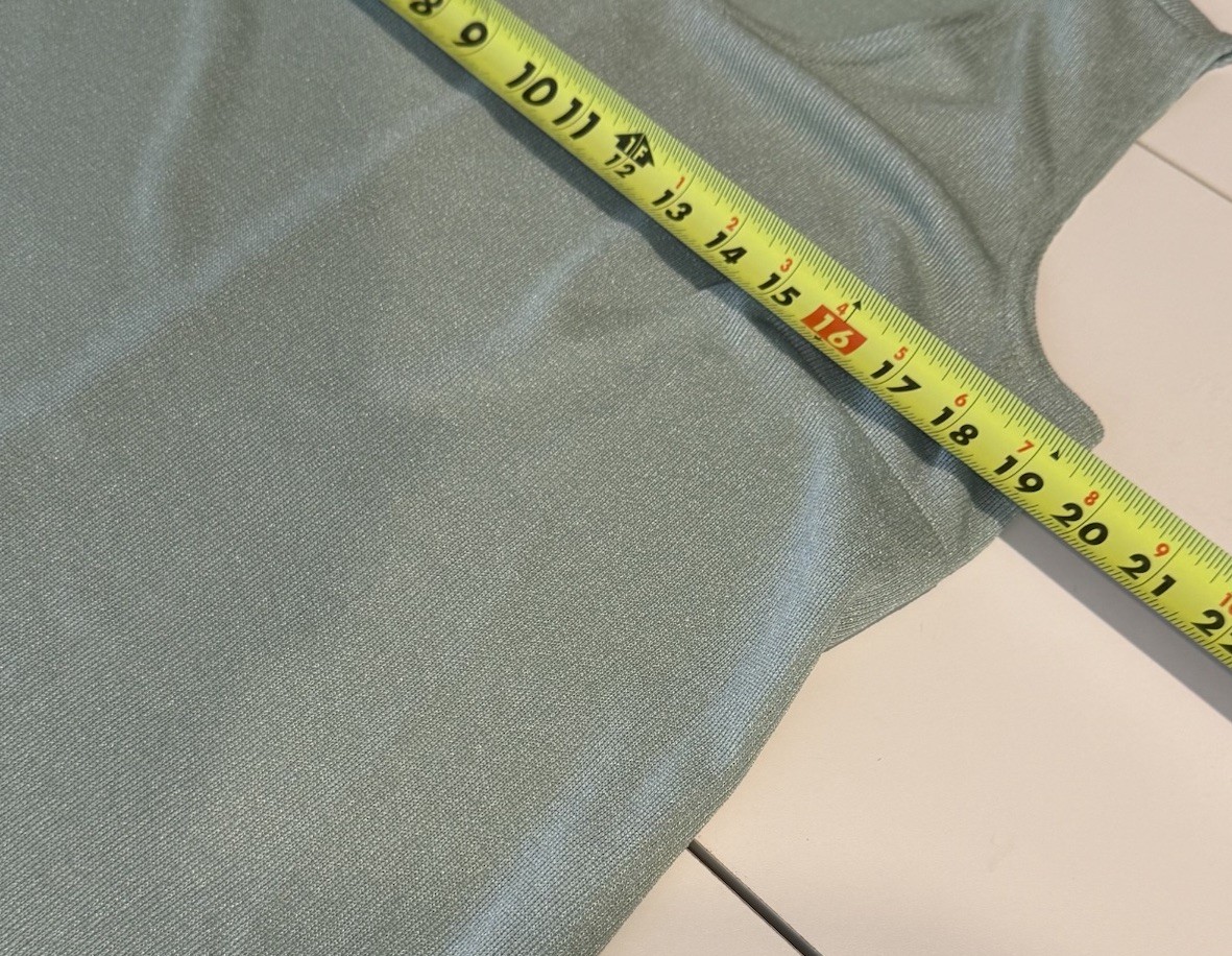 2 Piece Vintage Another Thyme Green Dress/Cardigan Women’s 12 Petite USA Made