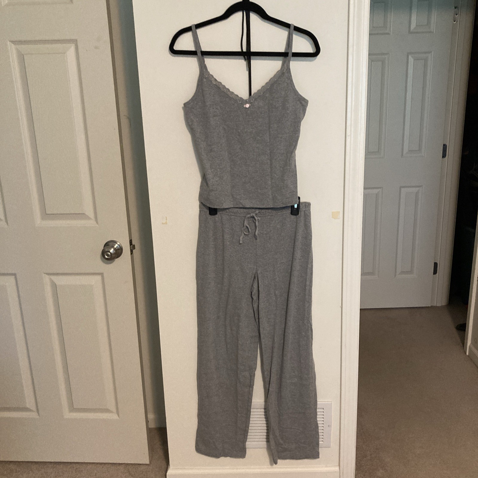Vintage 1990s Murano Pajama Set Pants and Top Gray Size Small Never Worn