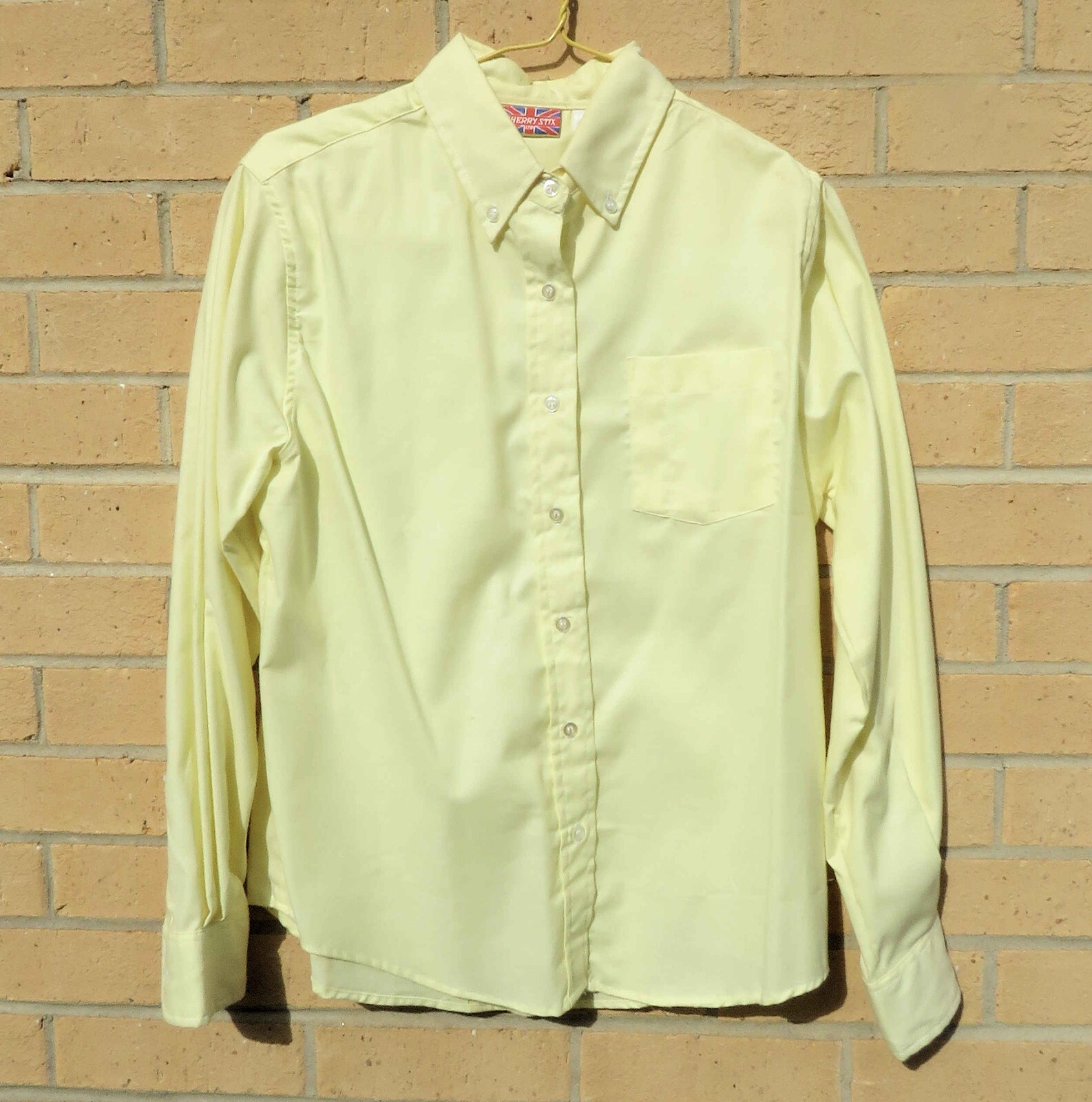 Cherry Stix Ltd. Yellow Button-Down Blouse size L – preowned
