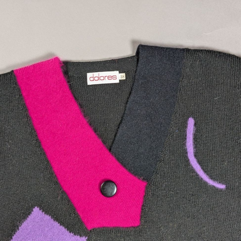 Dolores Pullover Jumper — Wool Blend — Black — Size 38