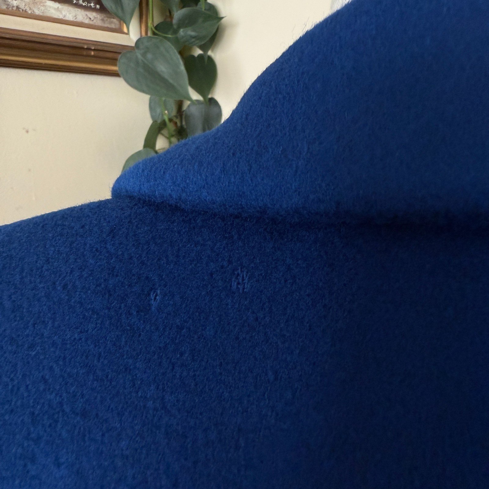 Vintage Alorna by Forstmann Cobalt Blue Wool Coat Petite Gorgeous Lining
