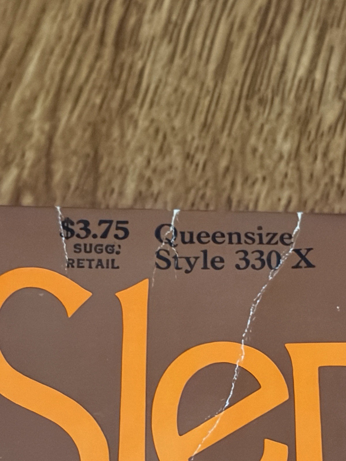 Vintage Hanes Slenderalls Underalls Pantyhose Queen 330-X Beige NOS USA