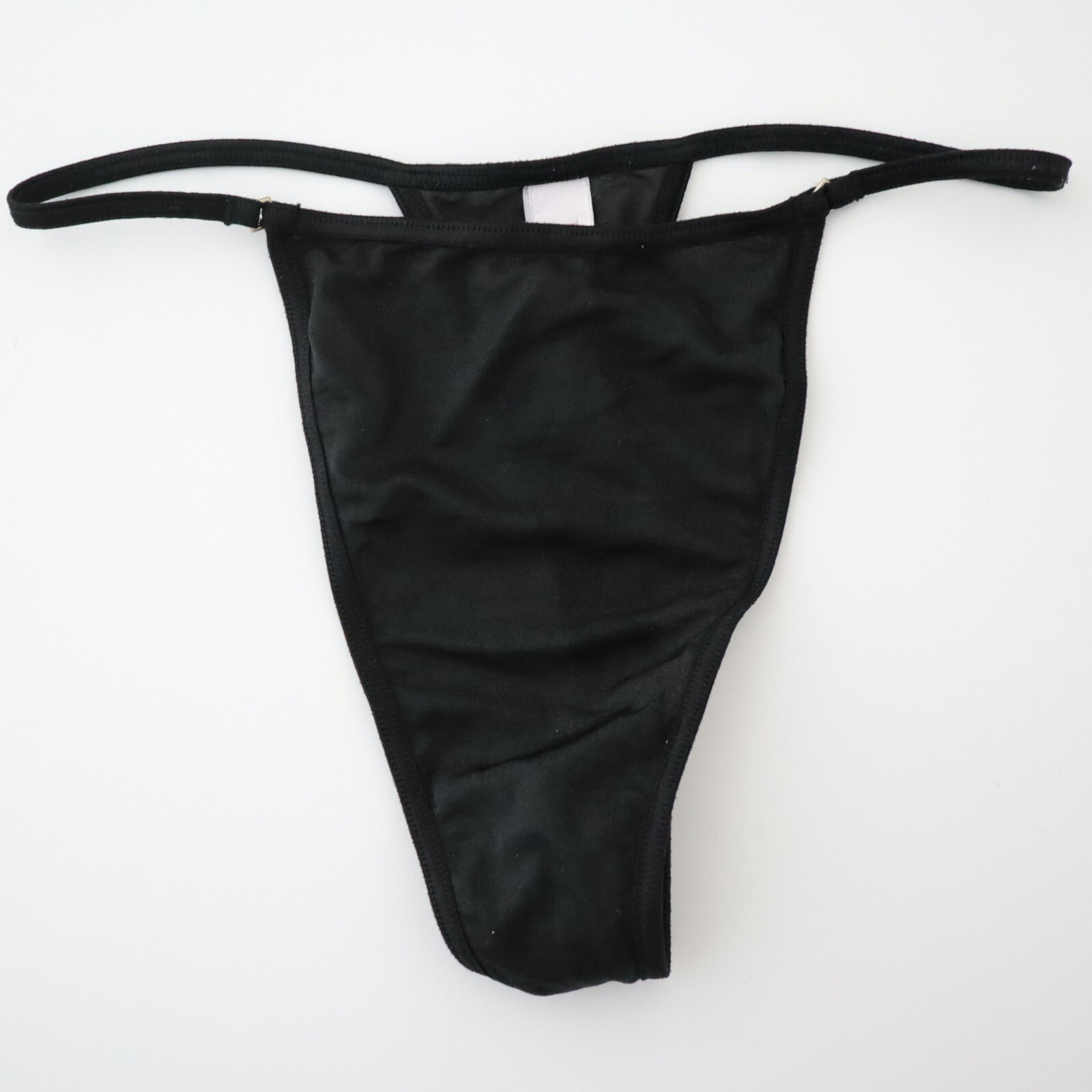 Victoria’s Secret VINTAGE Y2K Sheer Silky Hosiery V-String Thong Panties SMALL