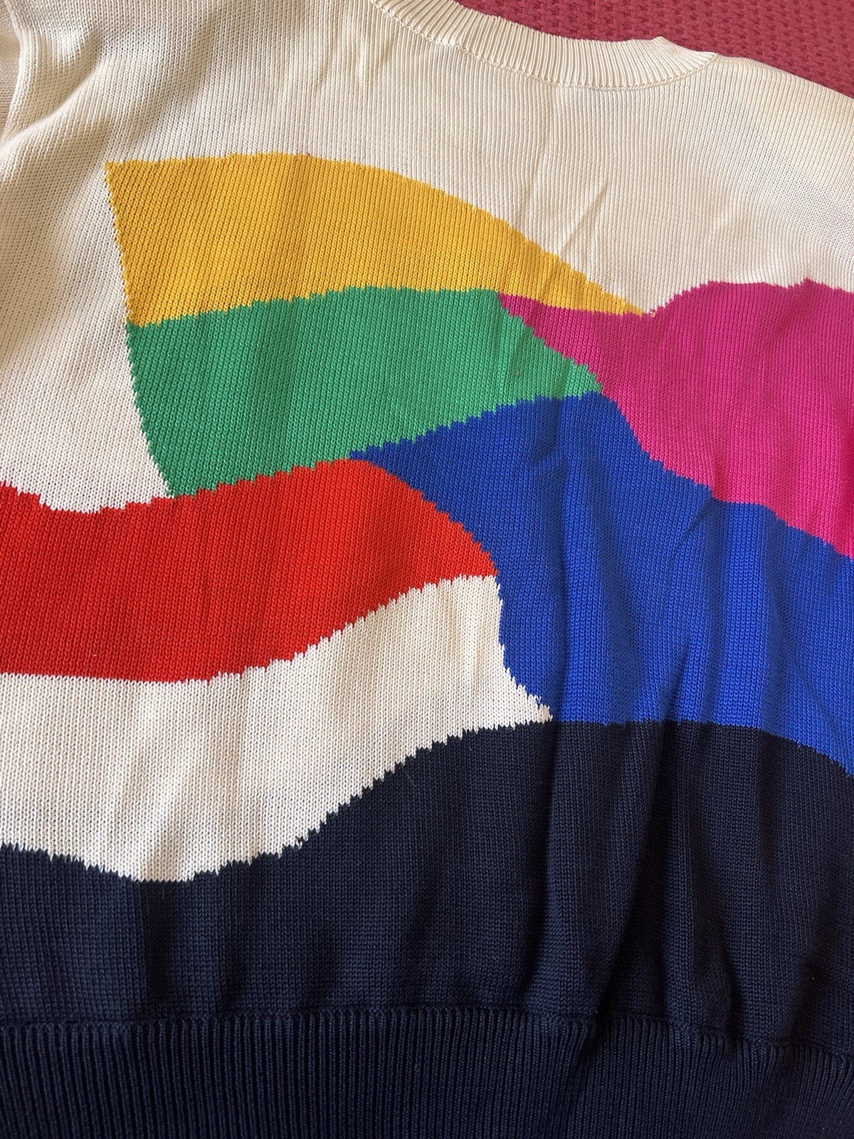 VINTAGE ESCADA 80’S SWEATER NAUTICAL SEA HORSE BOATING SIZE 36