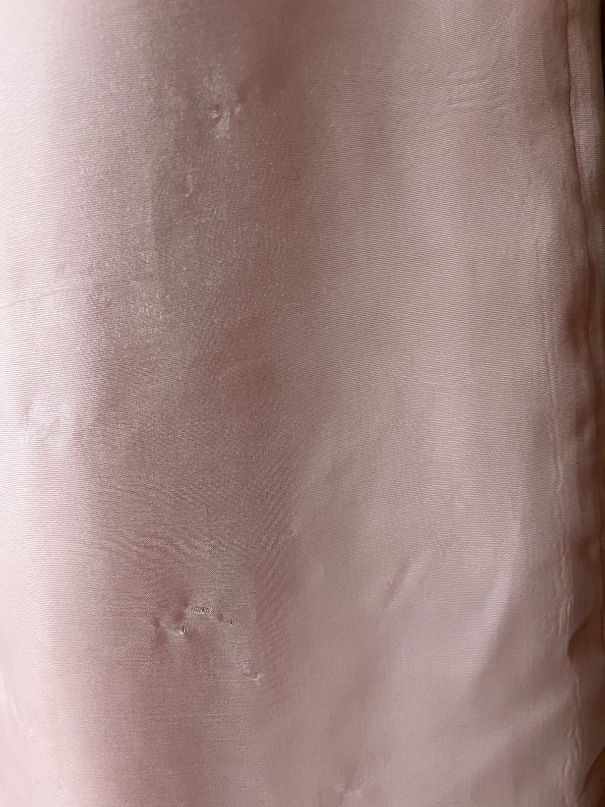 VTG Princess Baby Pink Gauzy Organza Bustle Ruffle Edwardian Formal Prom Dress S